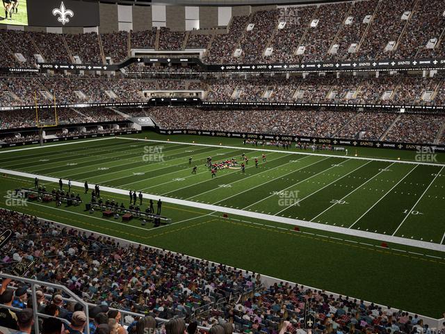 Seating view for Caesars Superdome Section 332