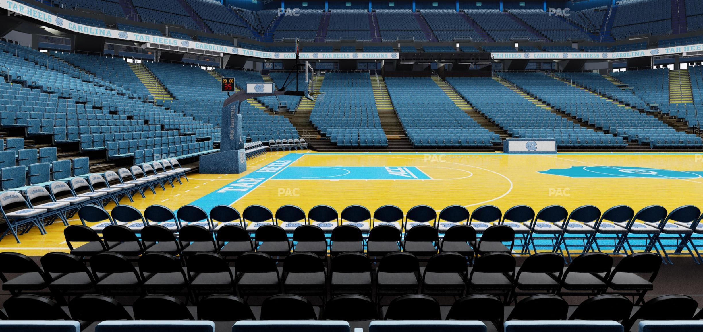 Seating view for Dean Smith Center Section 107