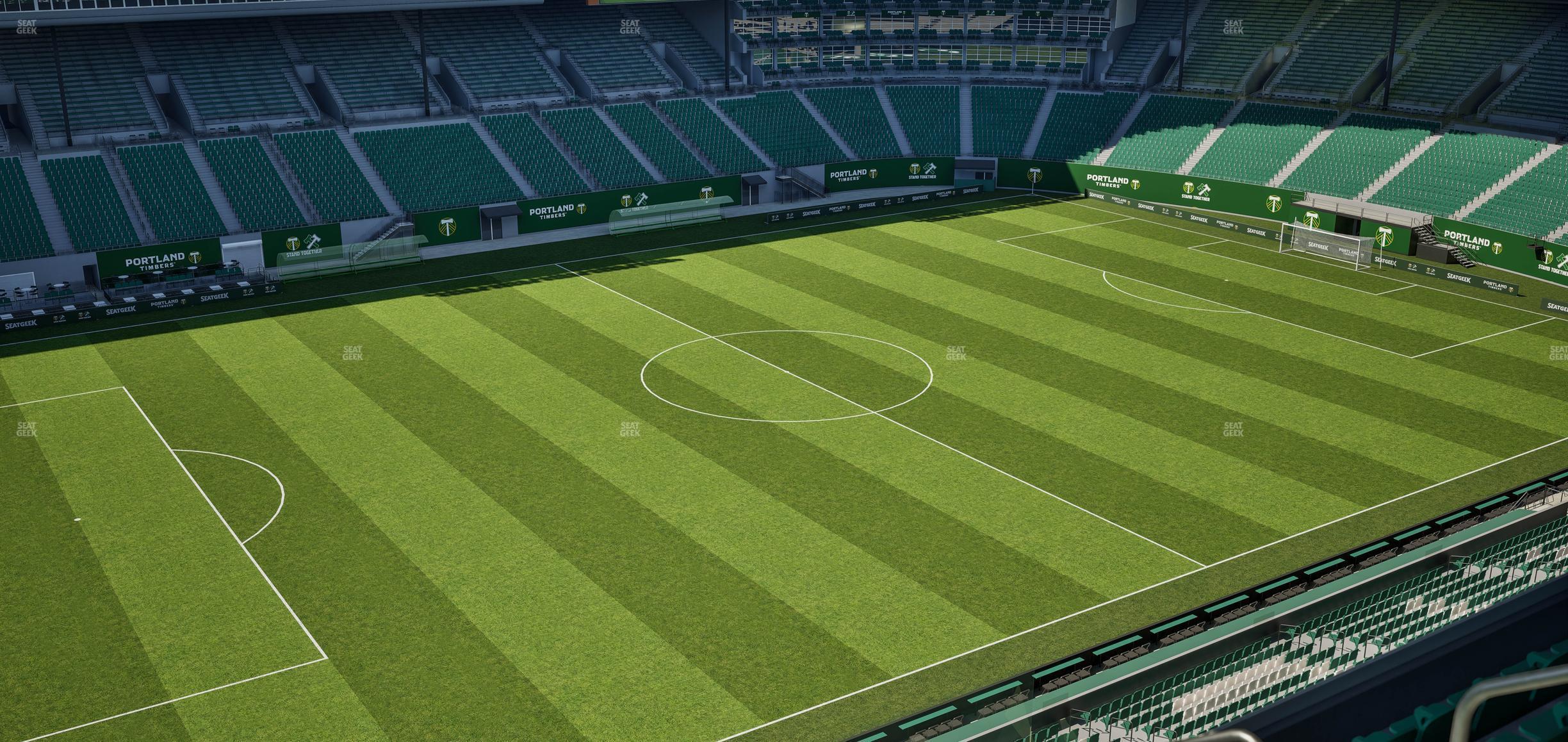 Seating view for Providence Park Section East Vista 1