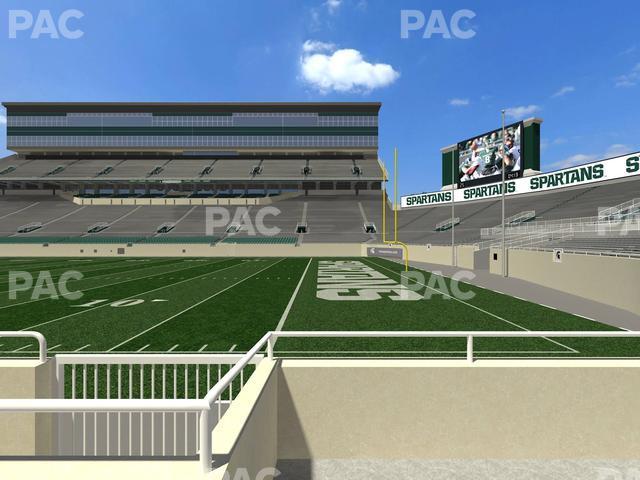 Seating view for Spartan Stadium (Michigan) Section Touchdown Club 5