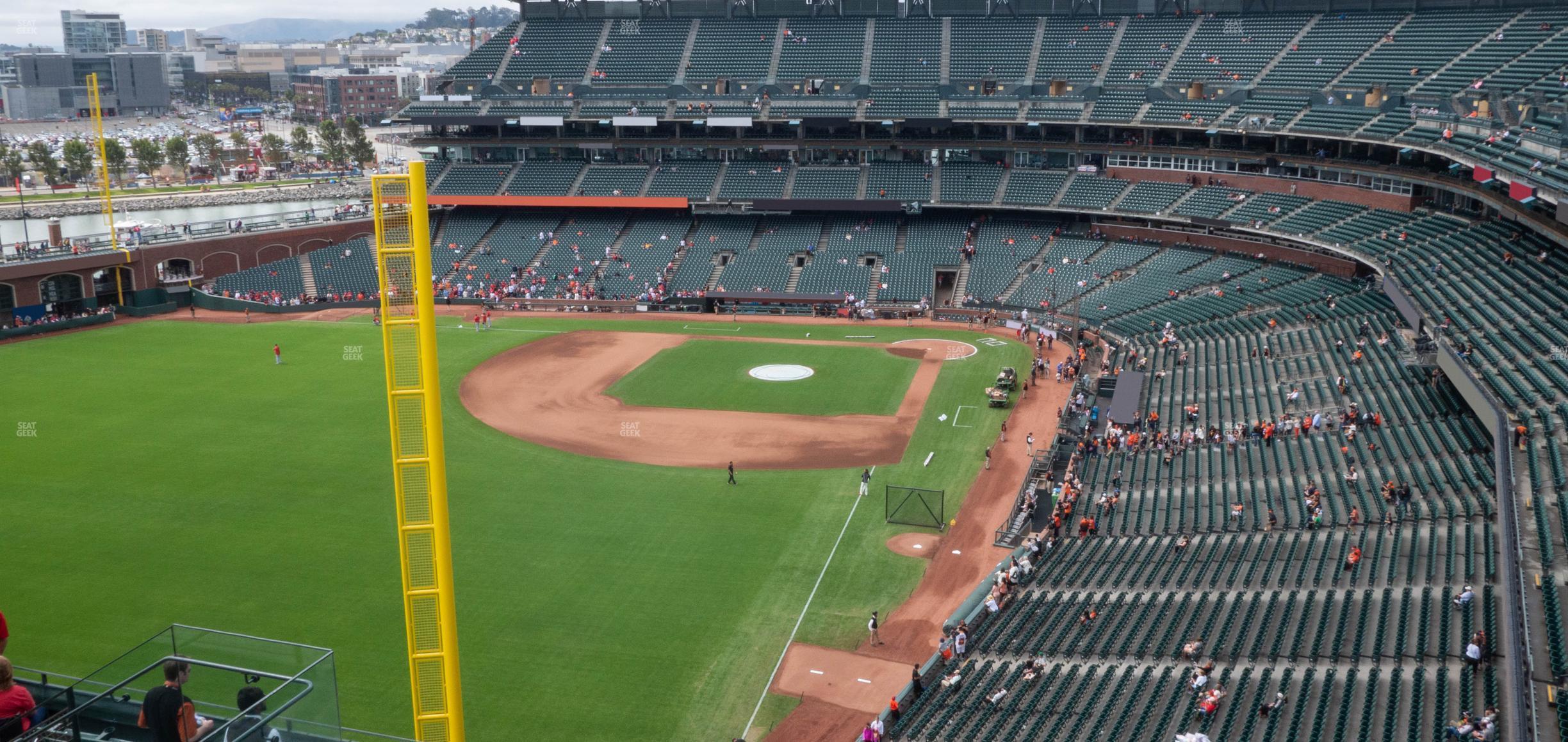 Seating view for Oracle Park Section View Box 335