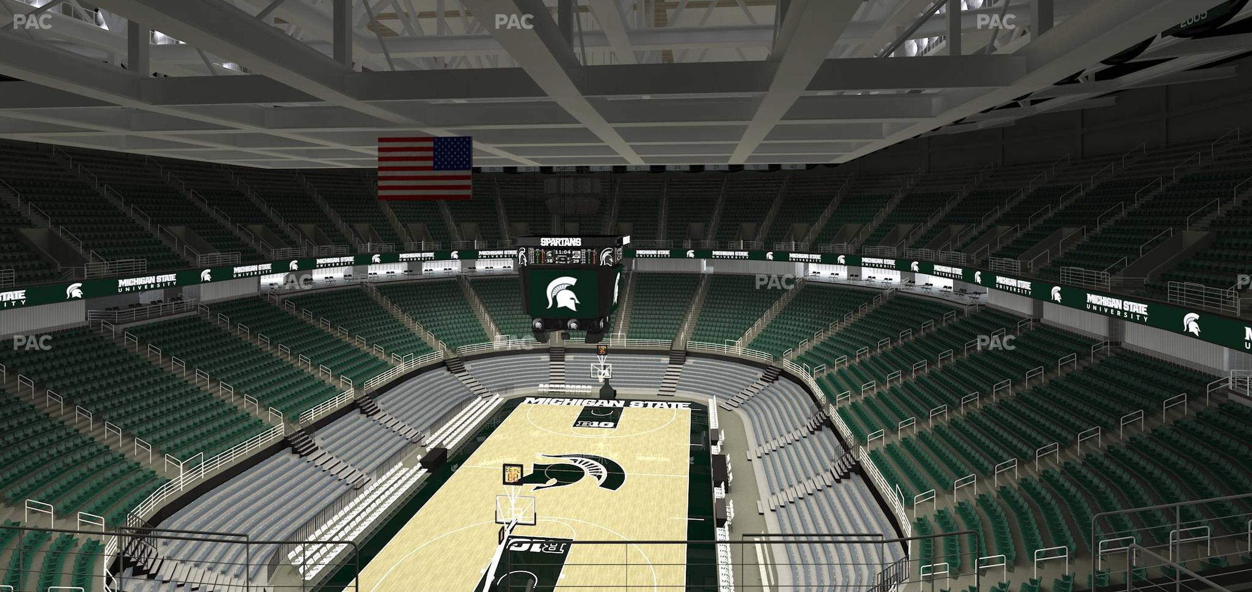 Seating view for Jack Breslin Student Events Center Section 217