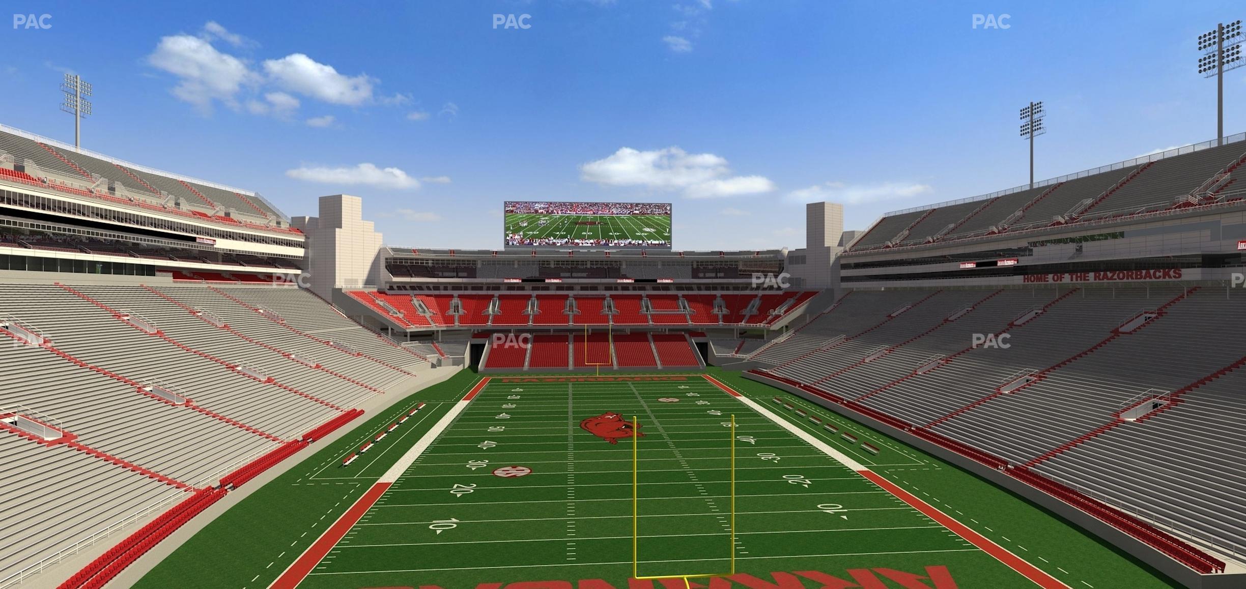 Seating view for Razorback Stadium Section Suite 29