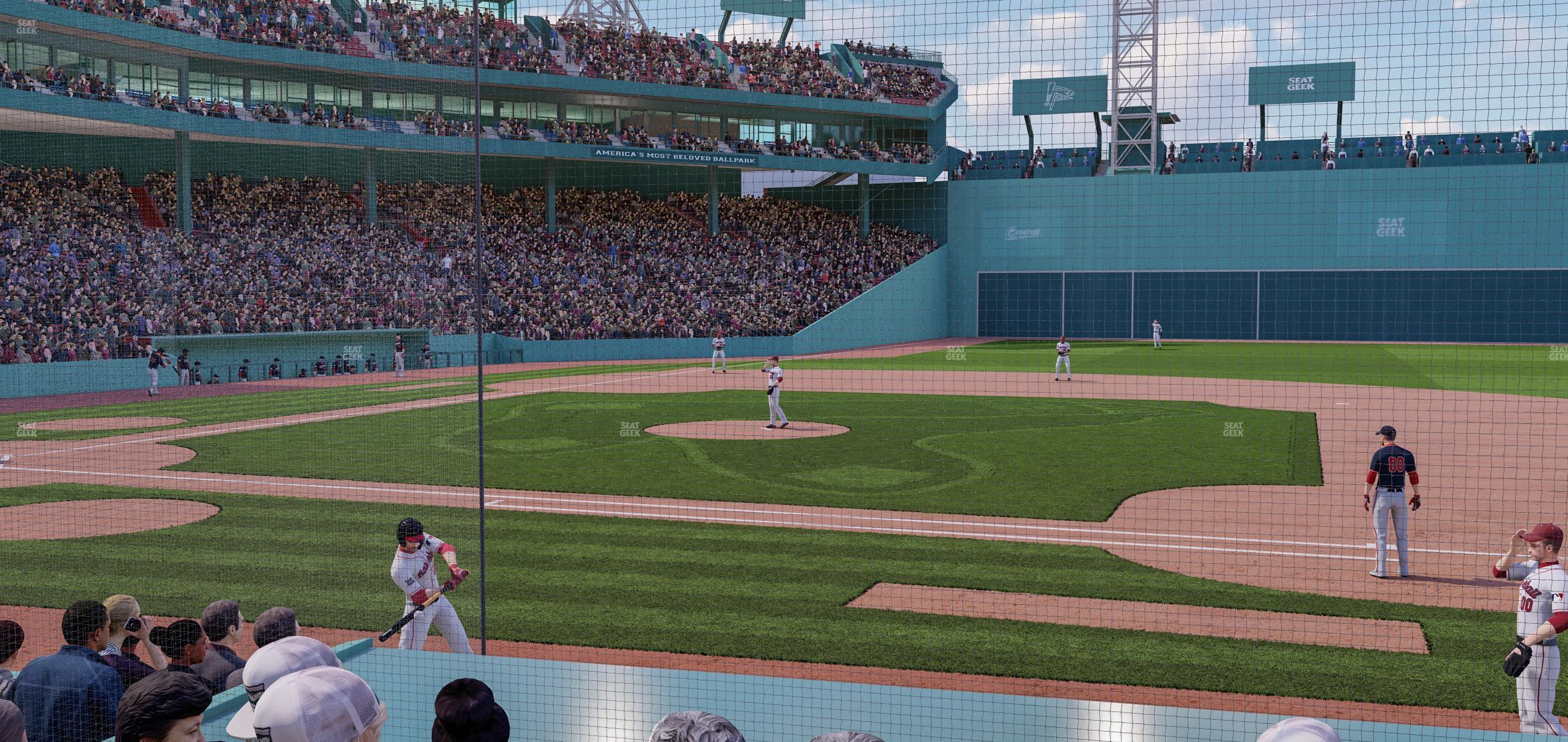 Seating view for Fenway Park Section Field Box 26