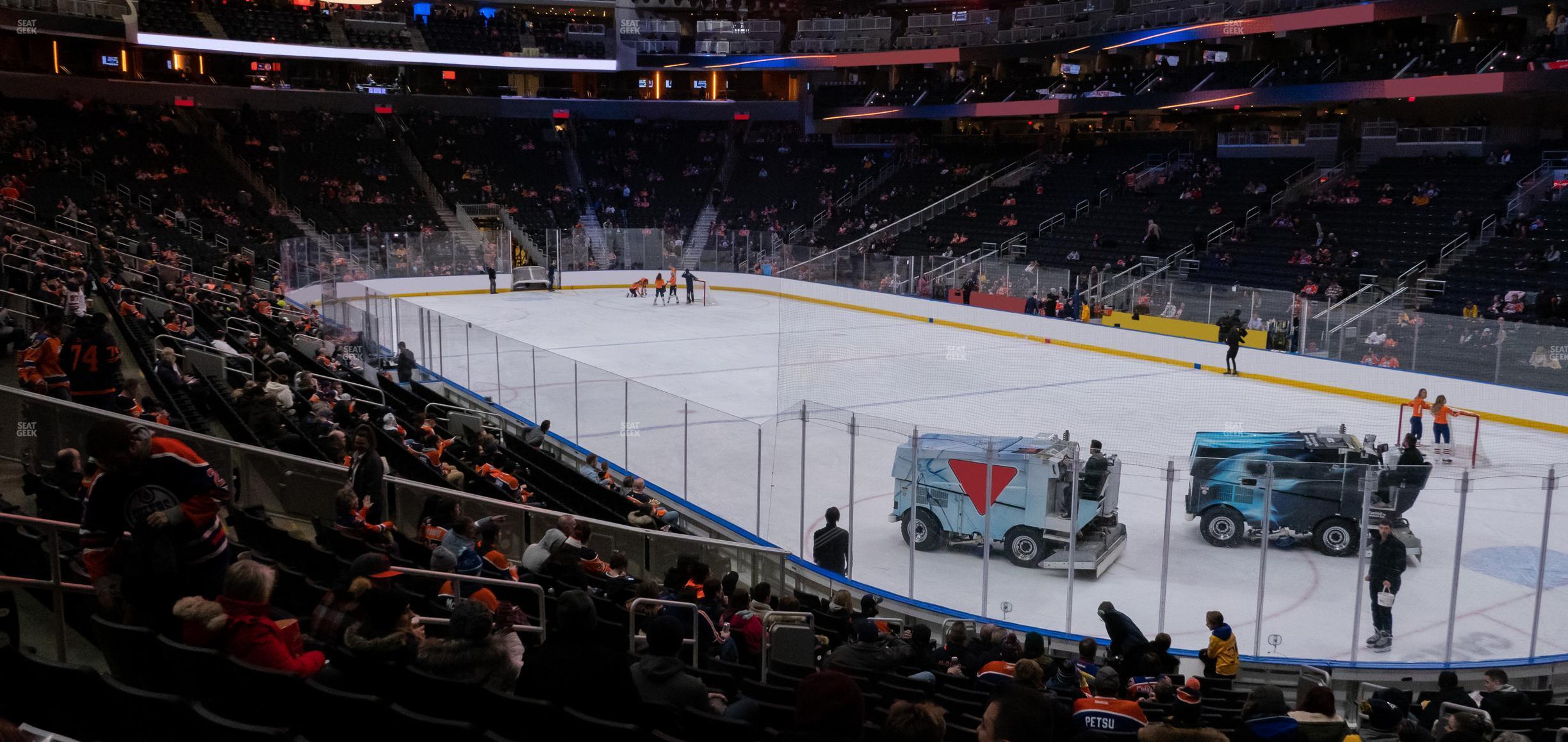 Seating view for Rogers Place Section 115