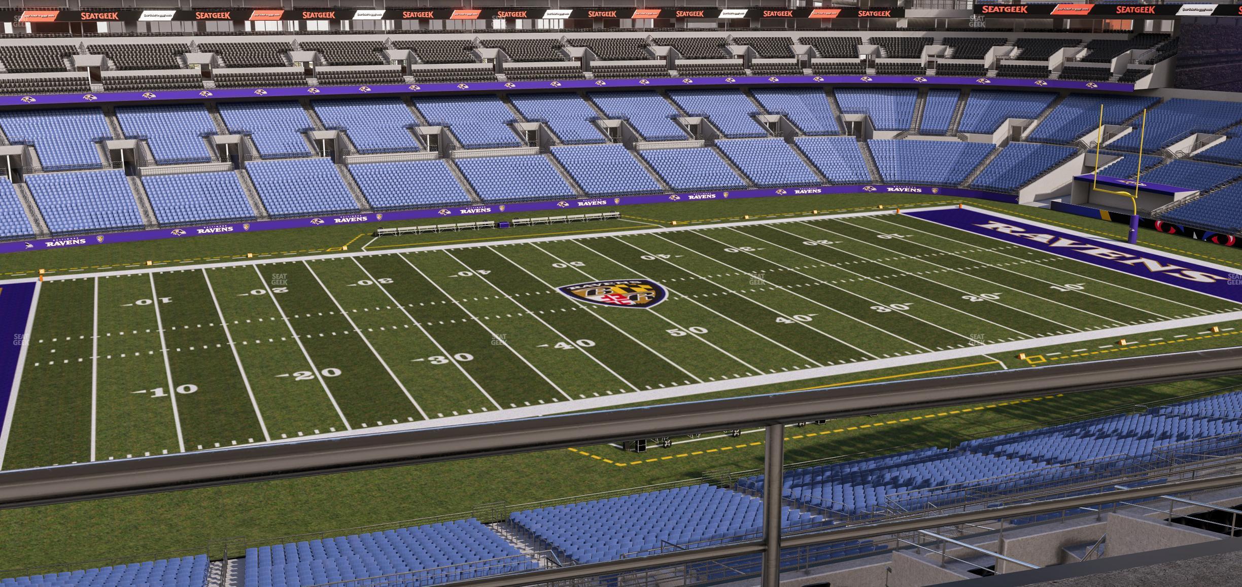 Seating view for M&T Bank Stadium Section Suite 444