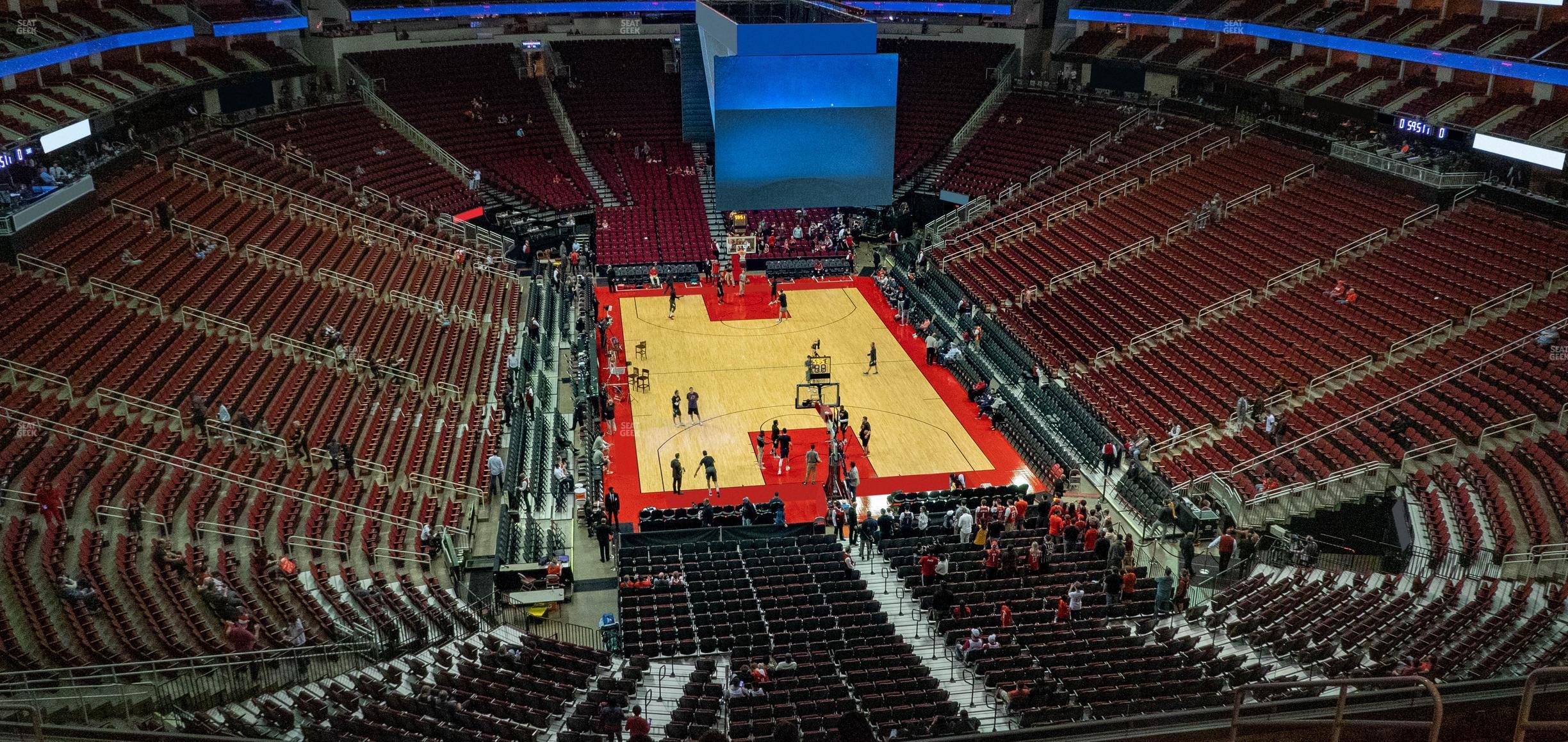 Seating view for Toyota Center Section 419