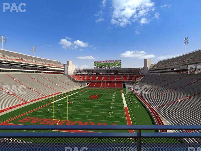 Seating view for Razorback Stadium Section Suite 23