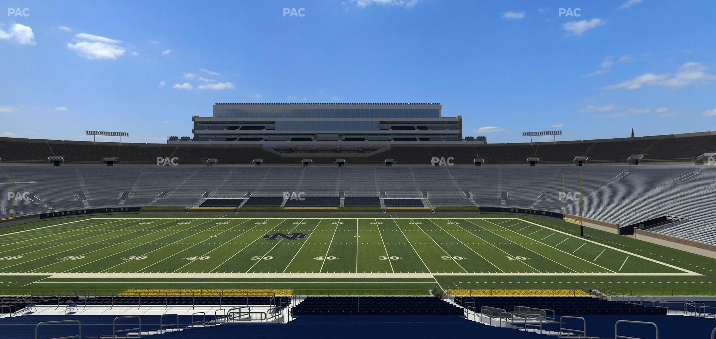 Seating view for Notre Dame Stadium Section 9