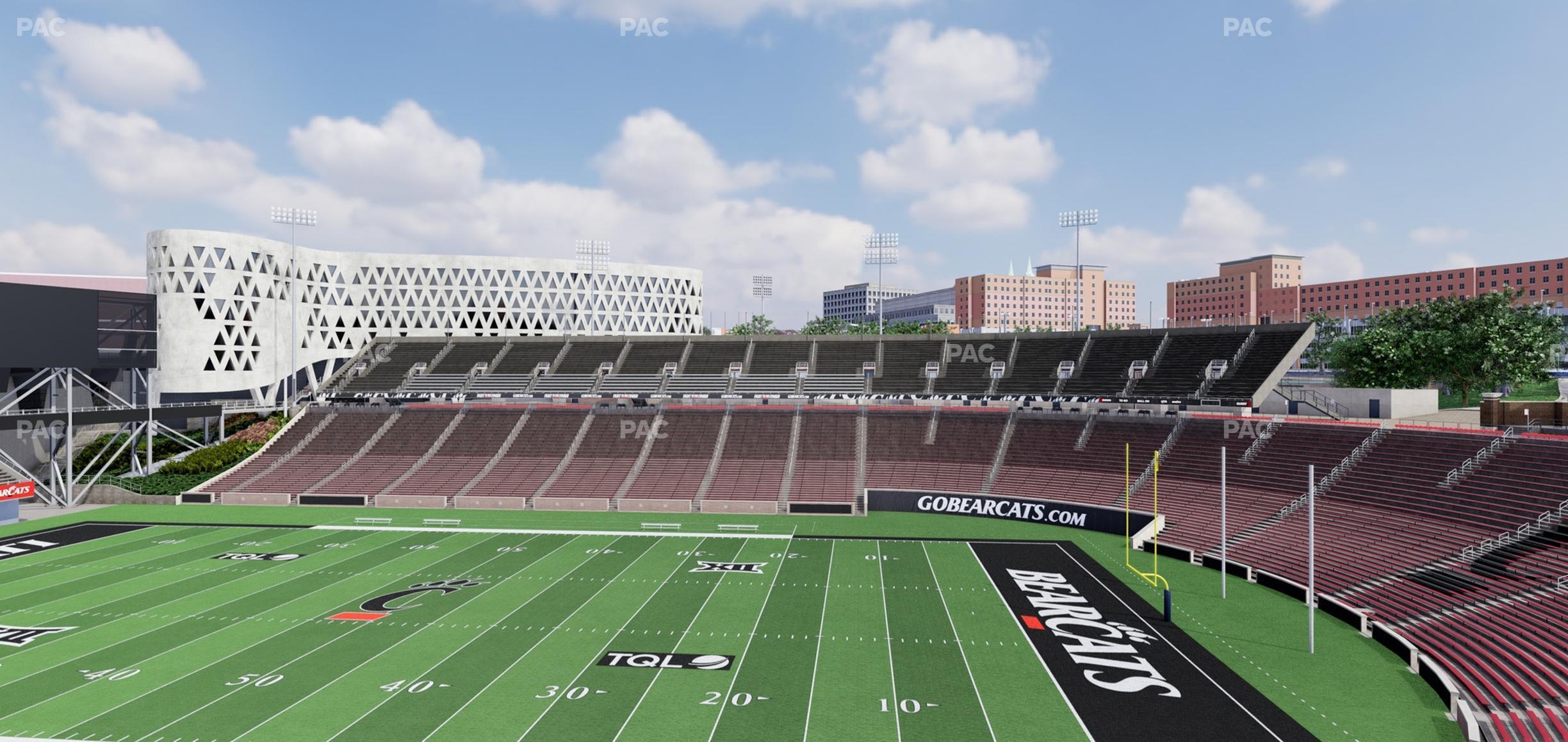 Seating view for Nippert Stadium Section Club 335