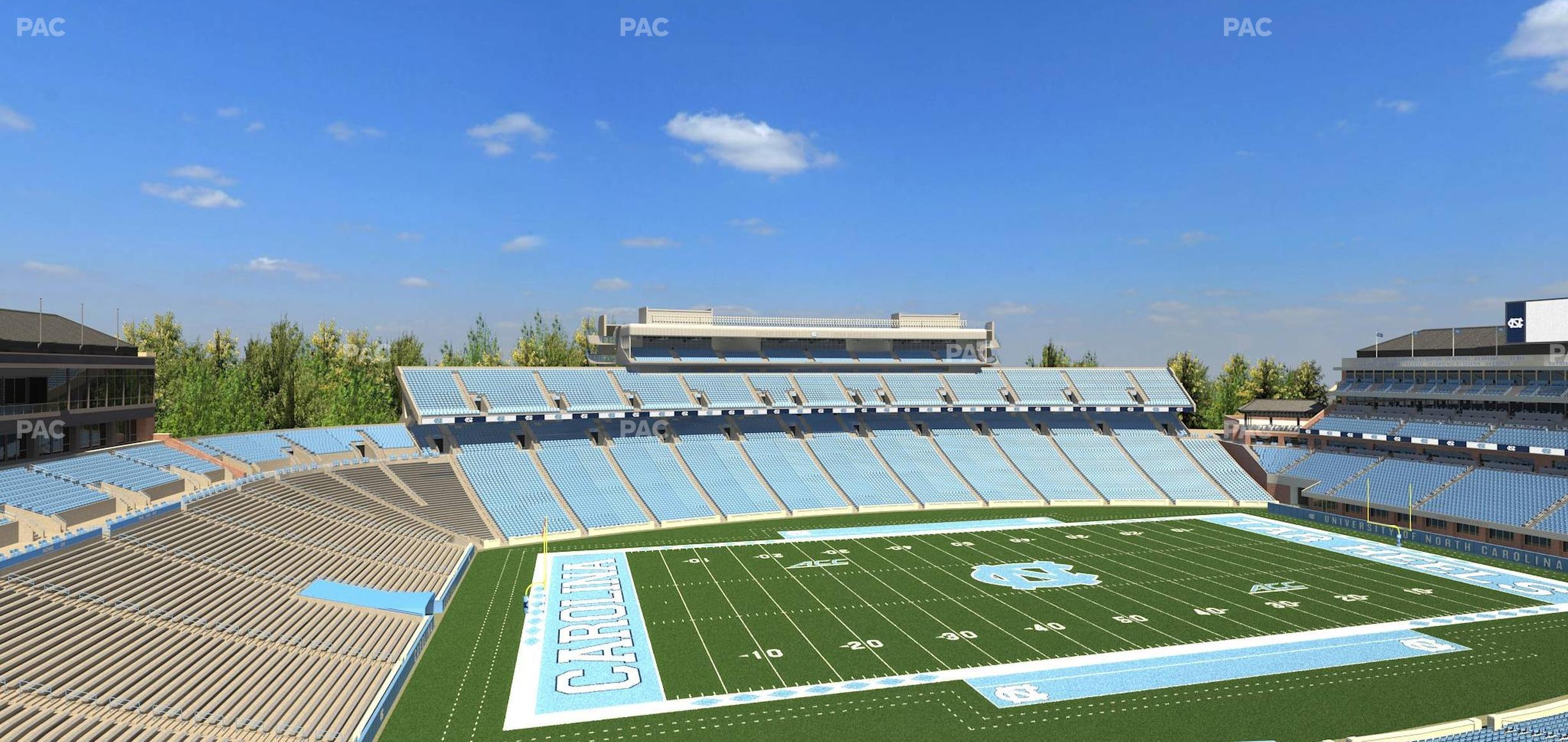 Seating view for Kenan Memorial Stadium Section 221