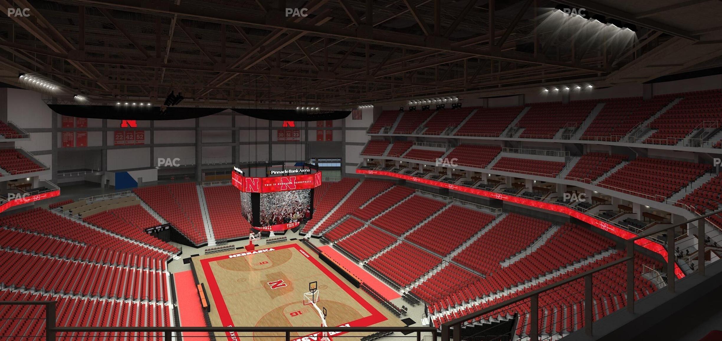 Seating view for Pinnacle Bank Arena Section 313