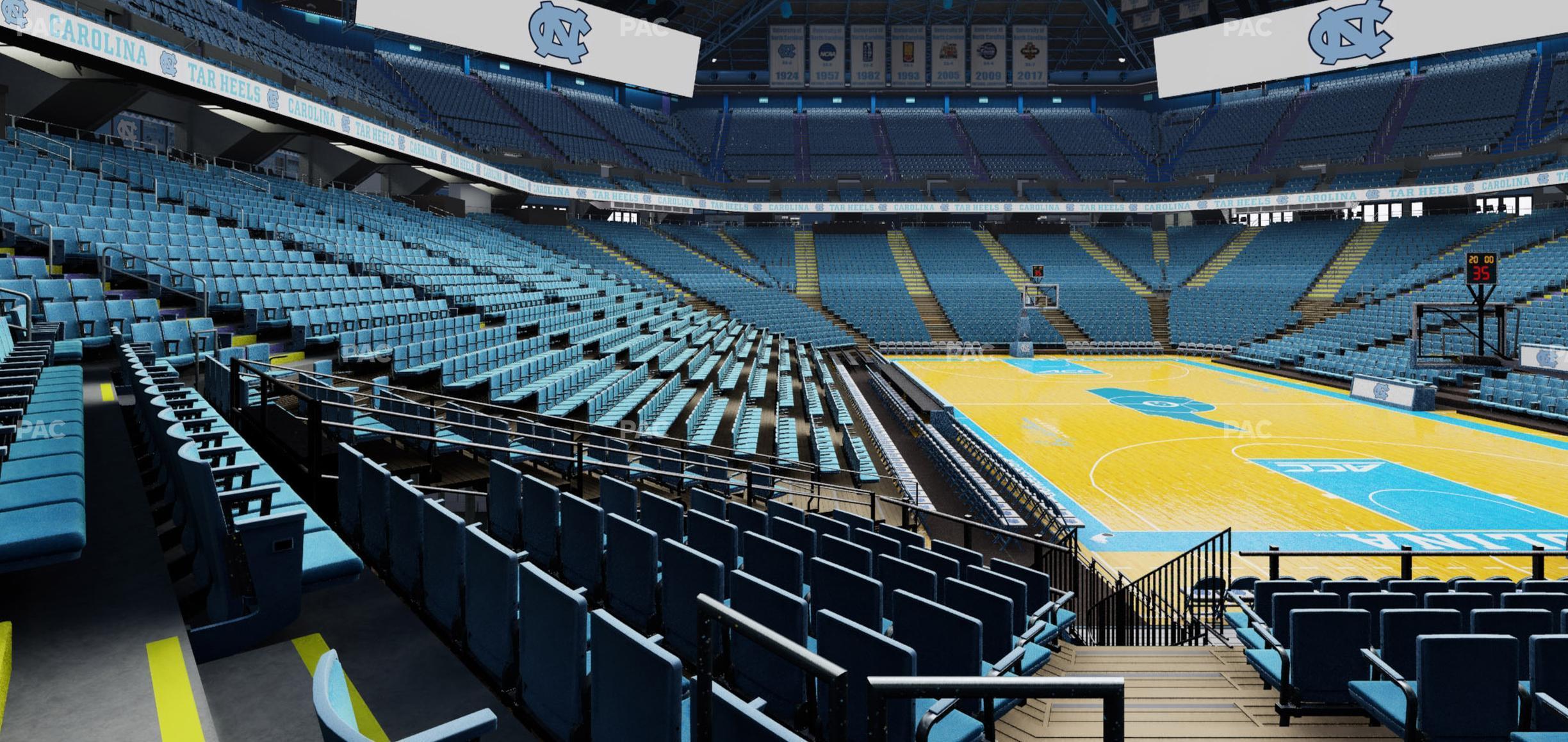 Seating view for Dean Smith Center Section 115