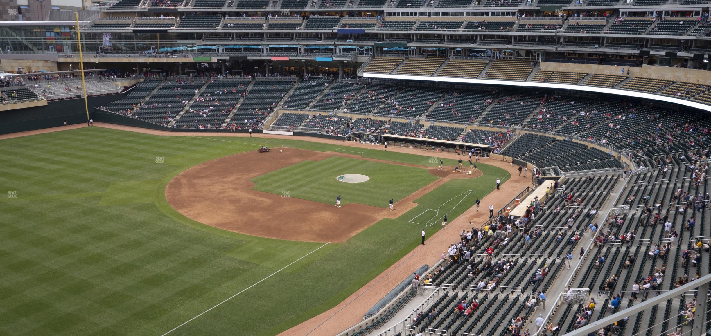 Seating view for Target Field Section 227