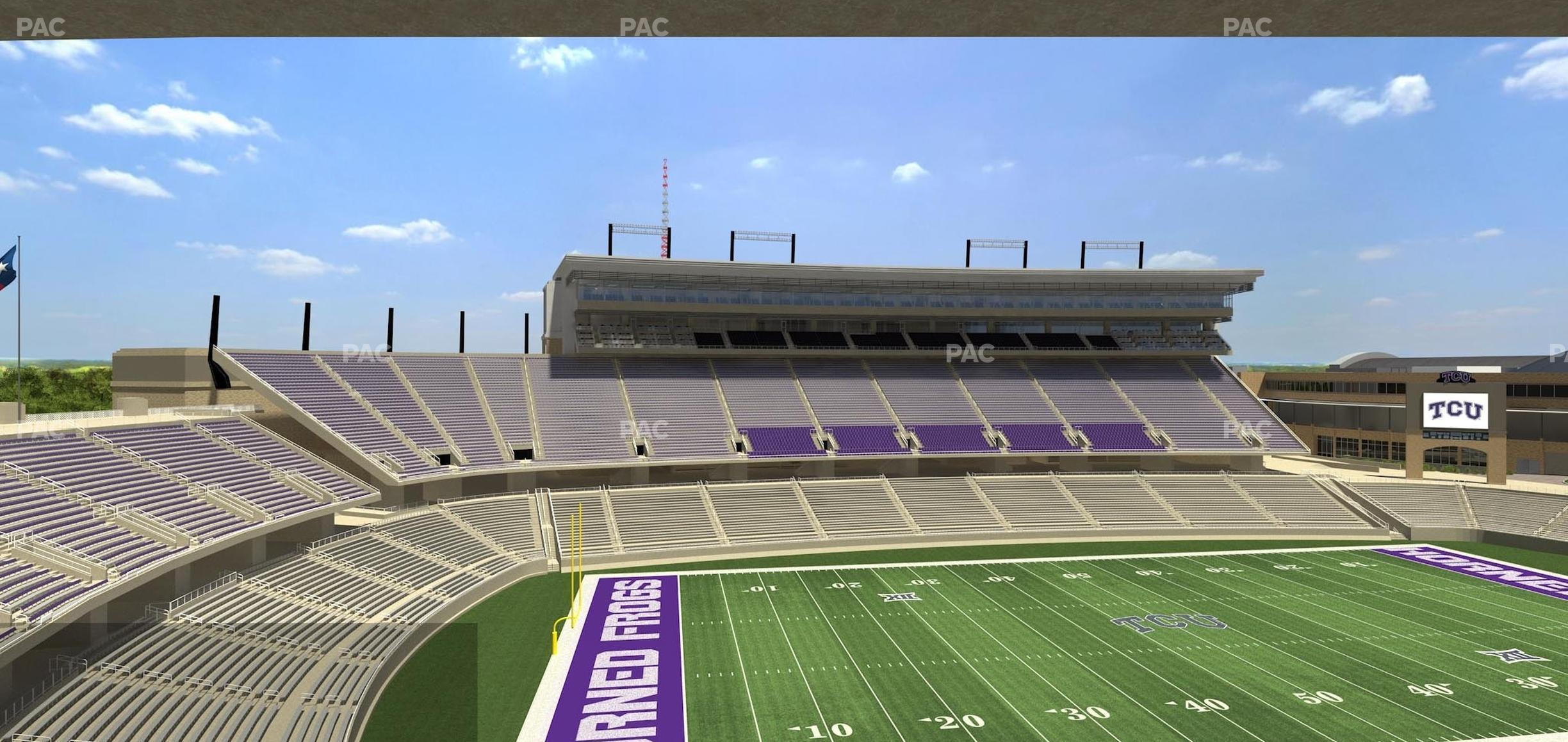 Seating view for Amon G Carter Stadium Section Champions Suite 16