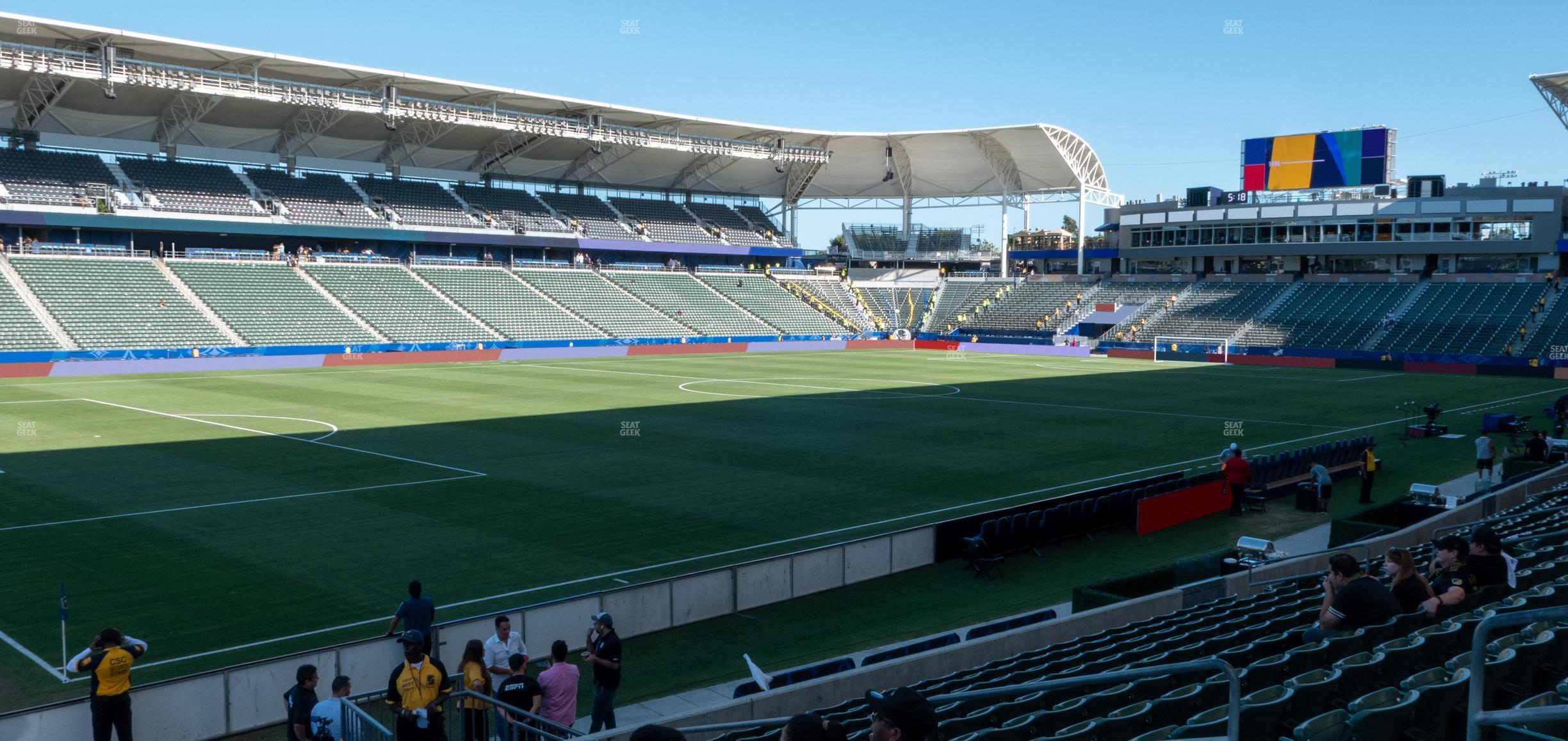 Seating view for Dignity Health Sports Park Section 116