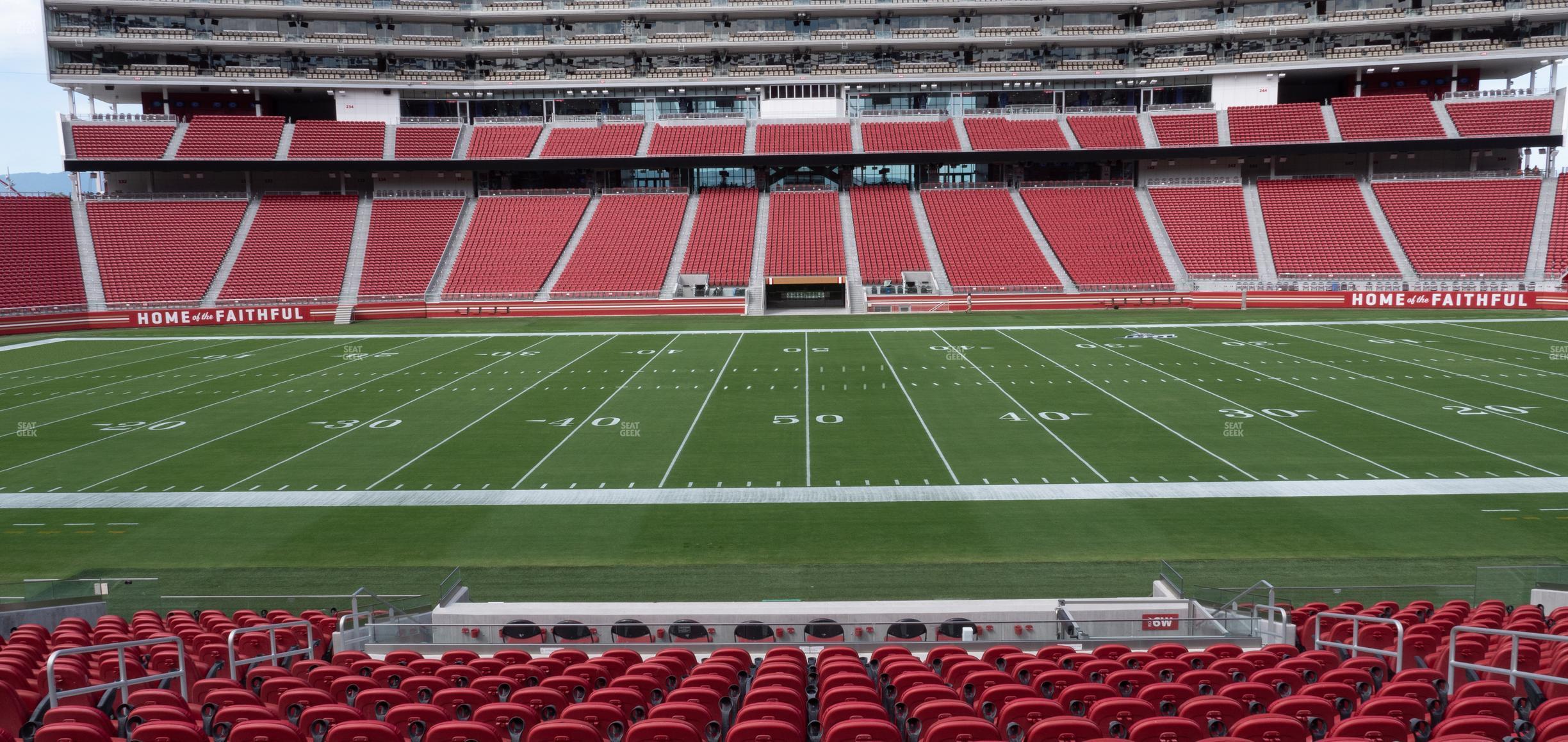 Seating view for Levi's Stadium Section 115 Vip