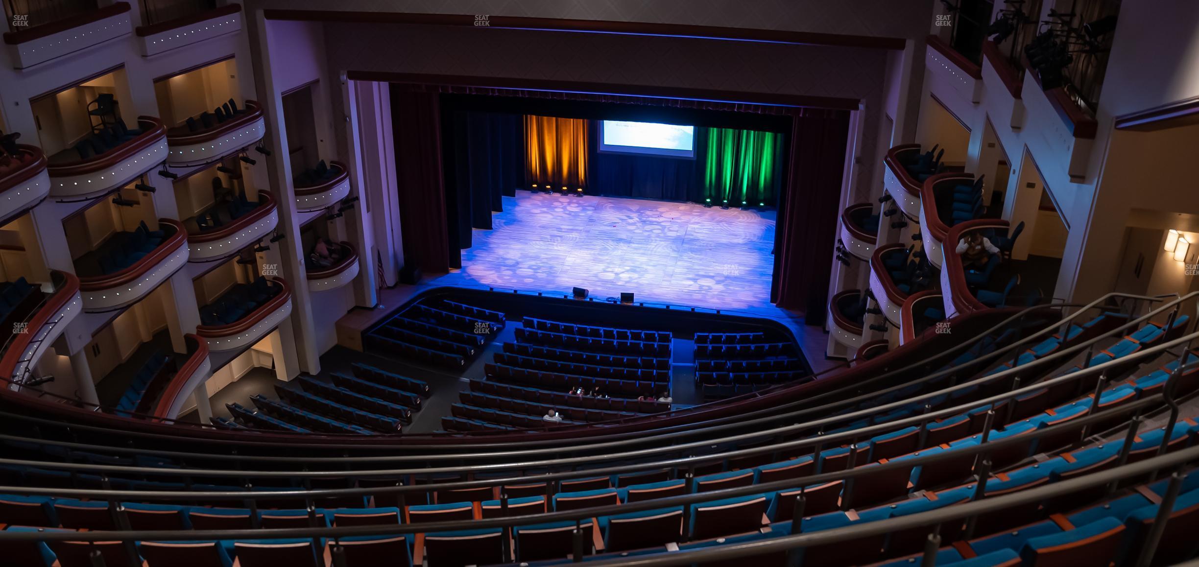 Seating view for Belk Theater at Blumenthal Performing Arts Center Section Balcony Right