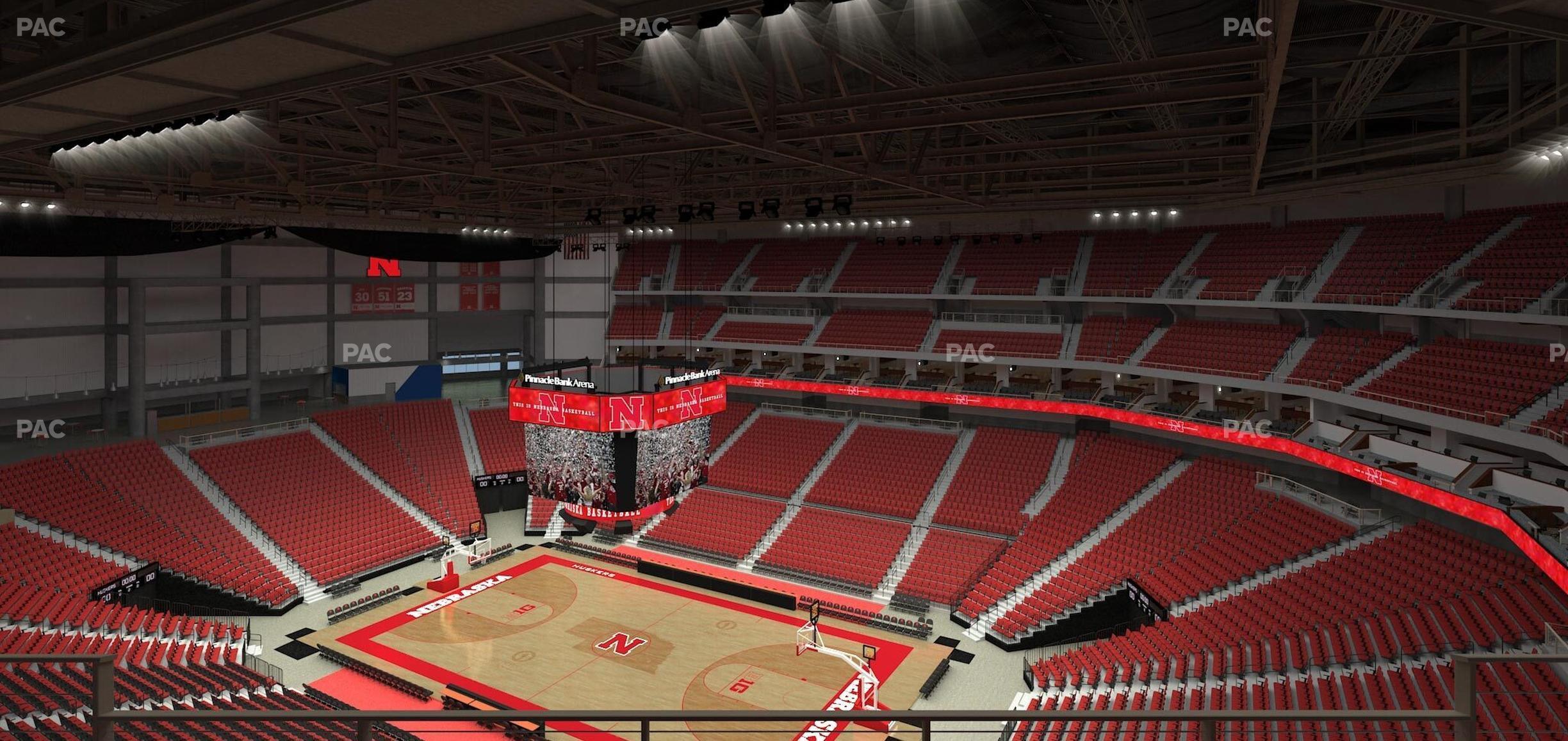 Seating view for Pinnacle Bank Arena Section 316