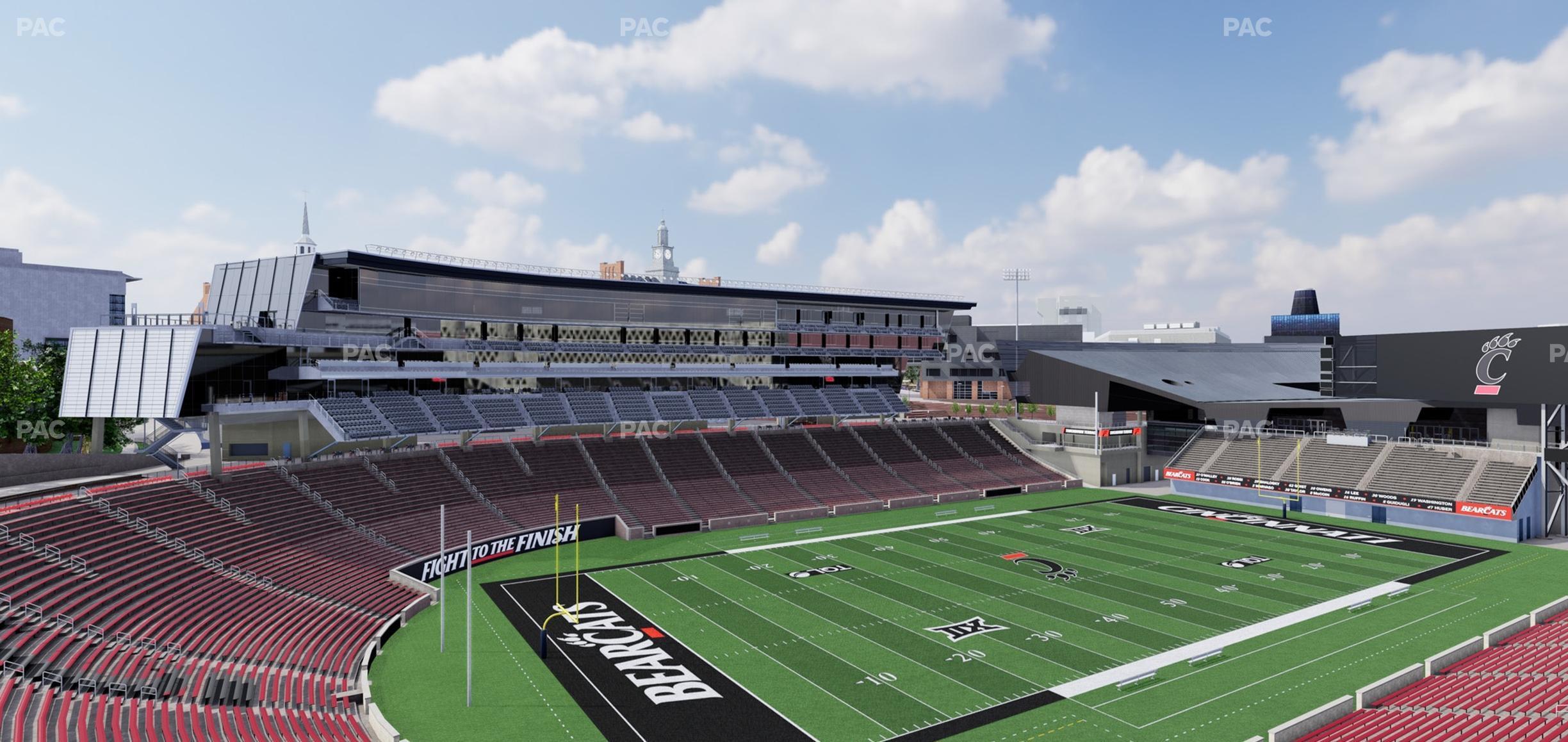 Seating view for Nippert Stadium Section 213