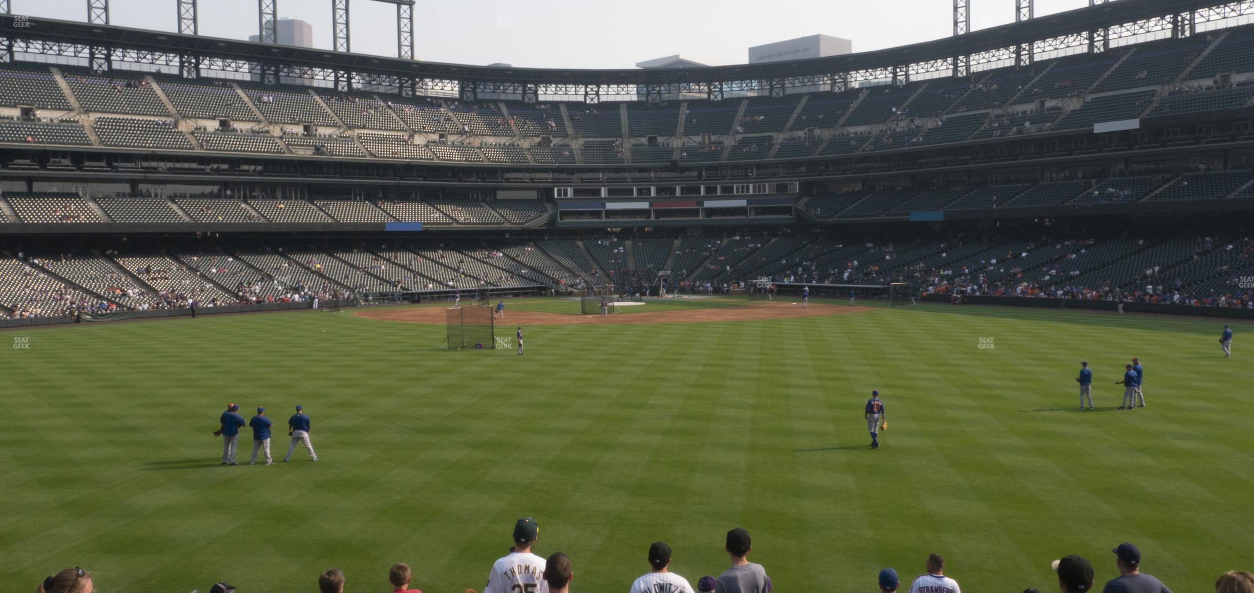 Seating view for Coors Field Section 160