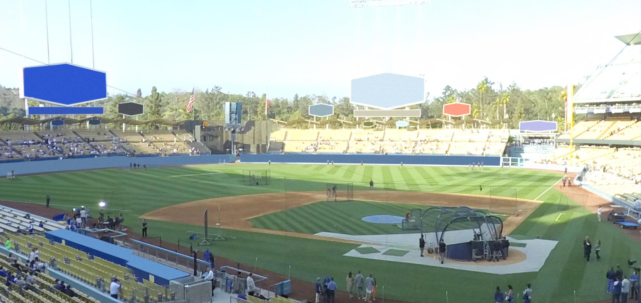 Seating view for Dodger Stadium Section 113 Lg