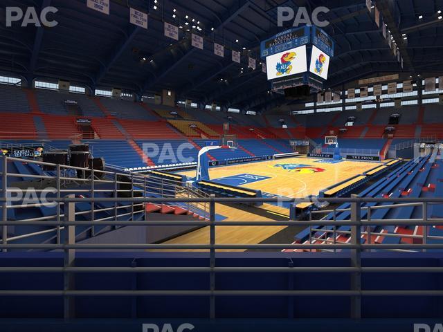 Seating view for Allen Fieldhouse Section K 1