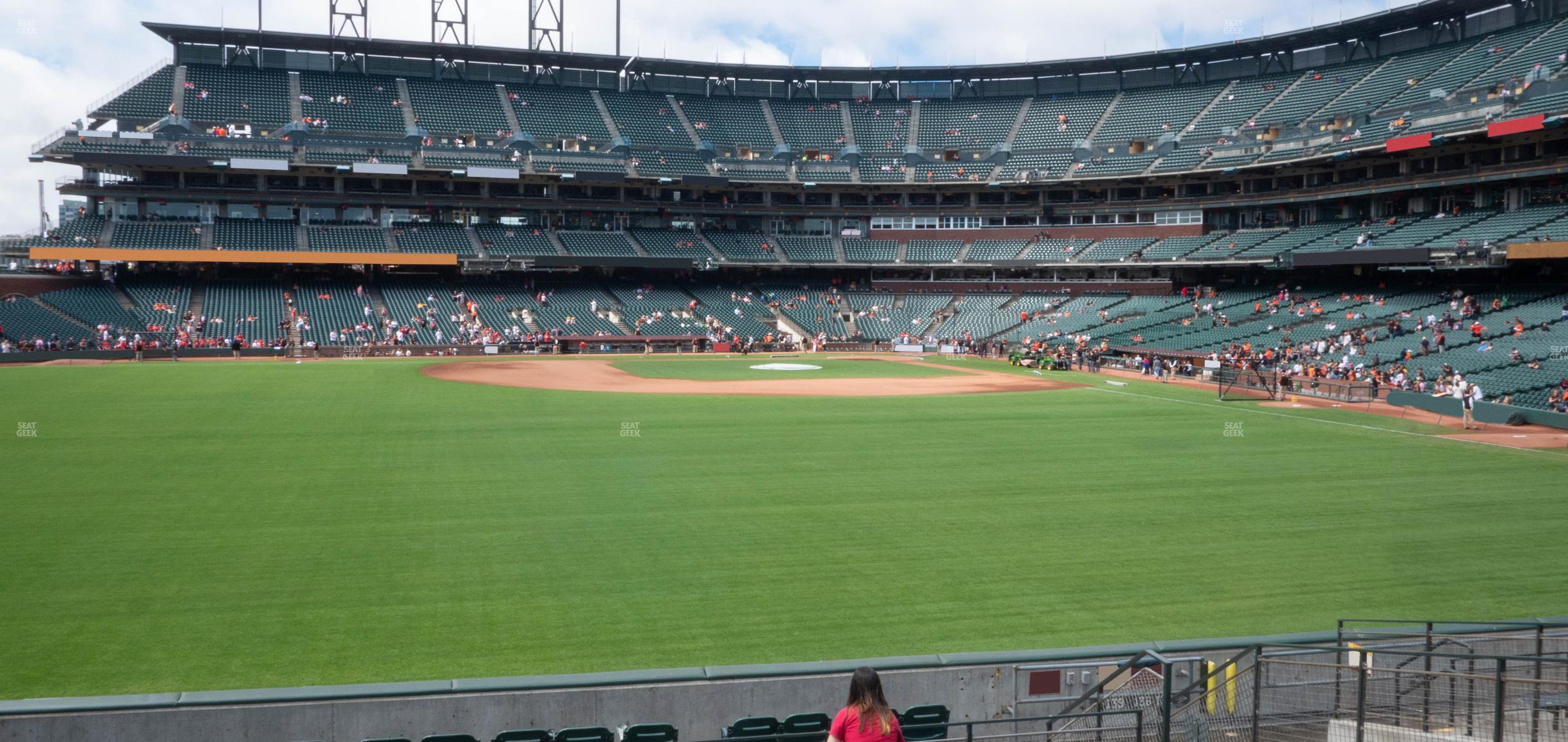 Seating view for Oracle Park Section Bleachers 139