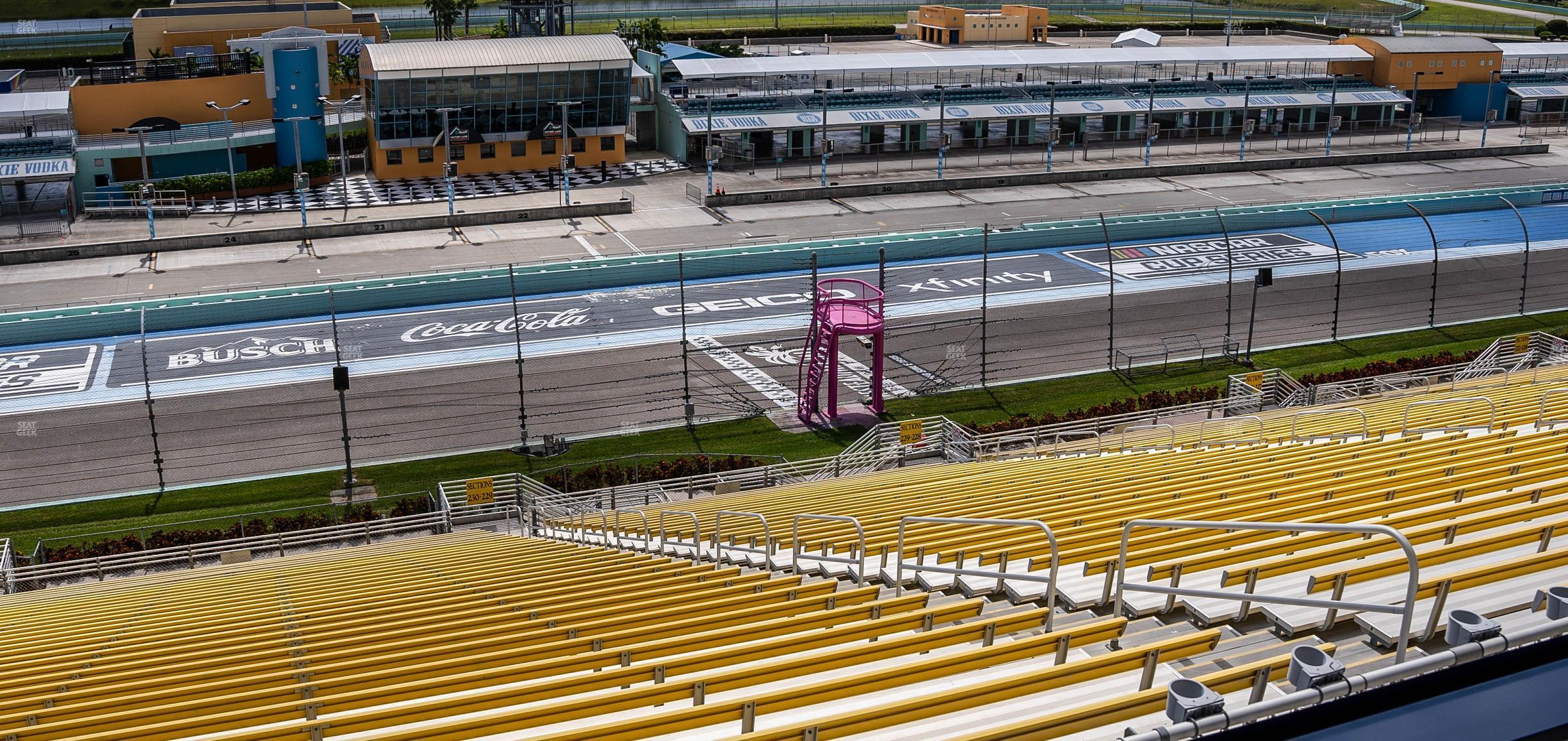 Seating view for Homestead-Miami Speedway Section Speedway Club 330