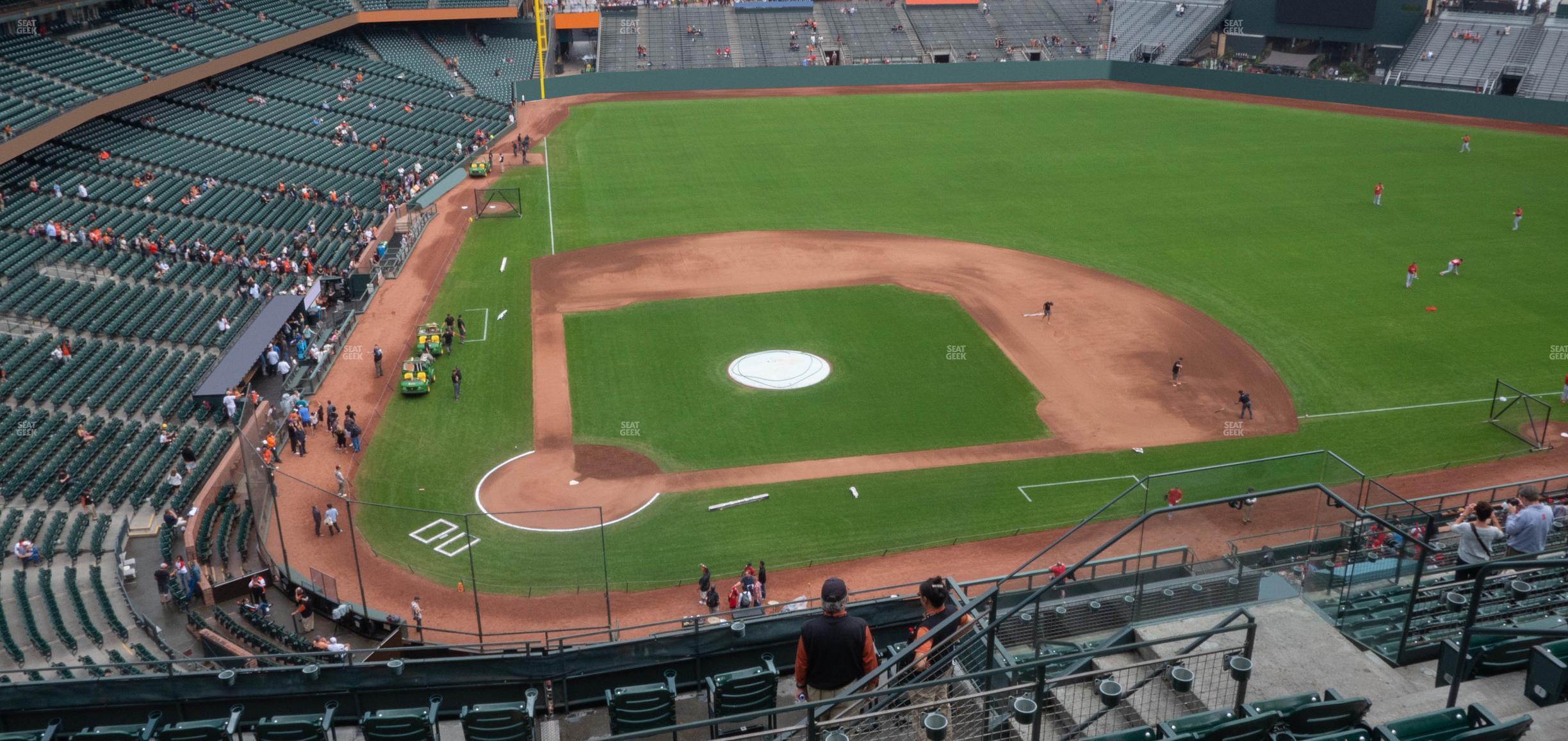 Seating view for Oracle Park Section View Reserved 311