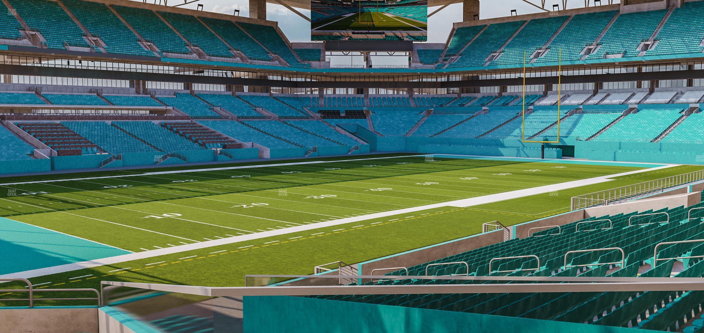 Seating view for Hard Rock Stadium Section 125