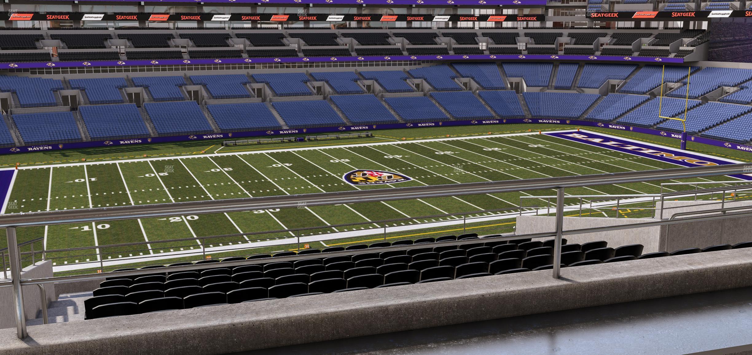 Seating view for M&T Bank Stadium Section Suite 324