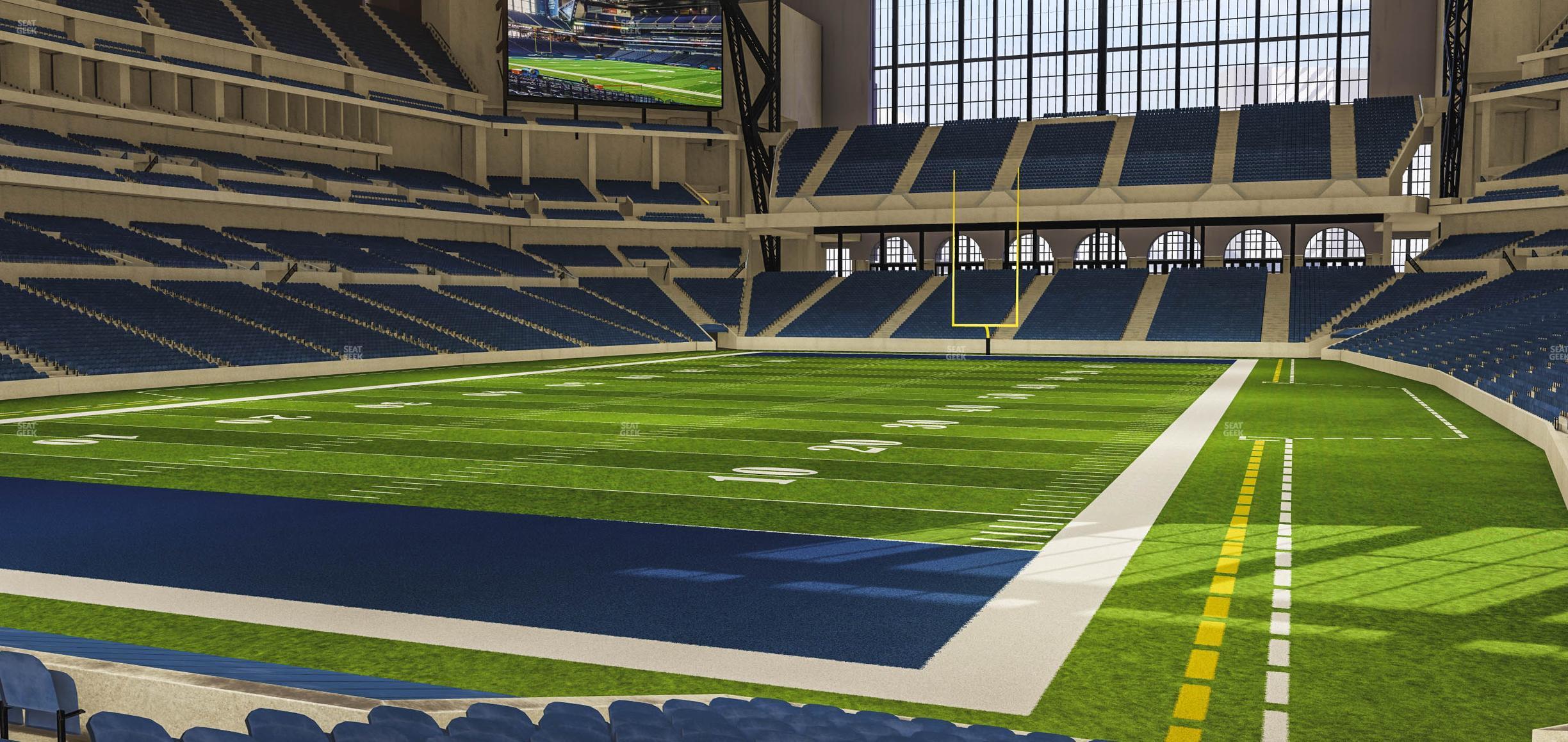 Seating view for Lucas Oil Stadium Section 124