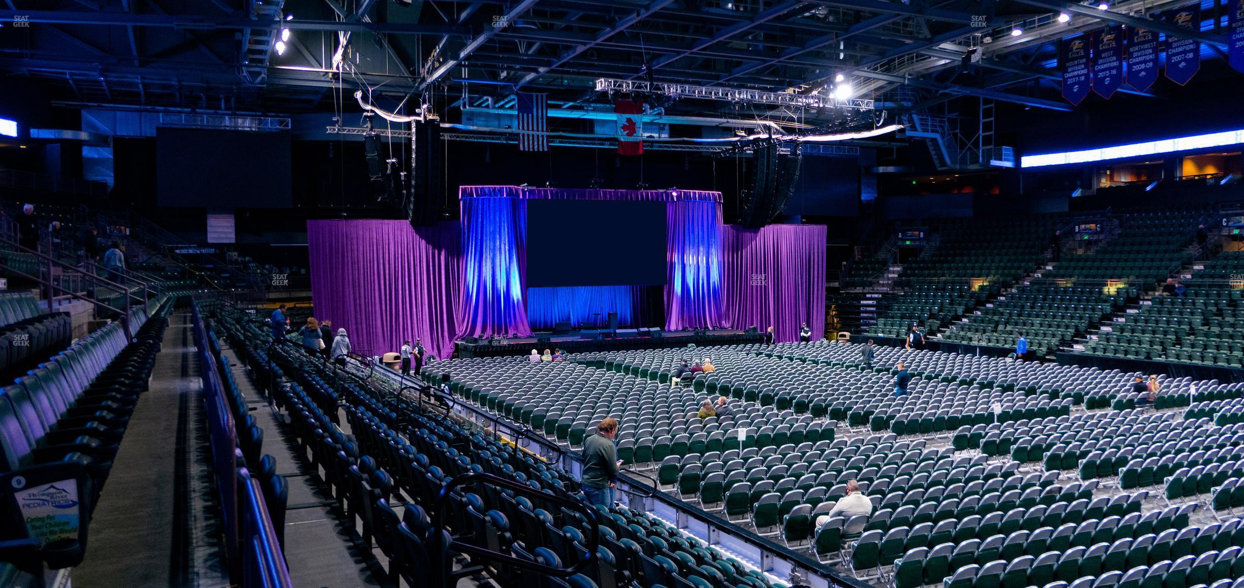 Seating view for Blue Arena at The Ranch Events Complex Section Q