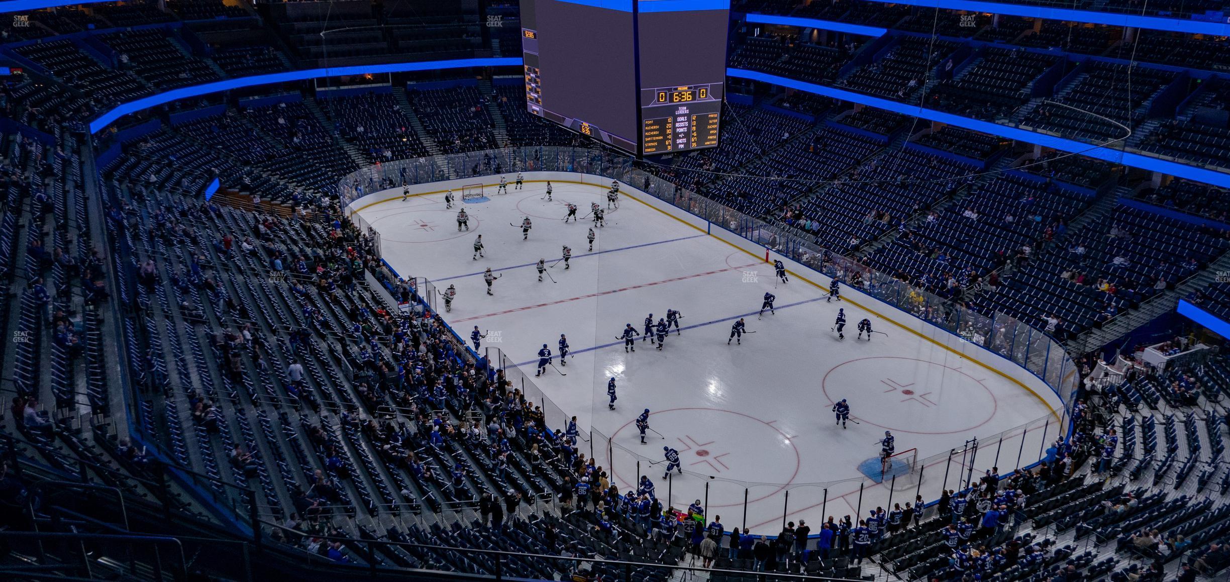 Seating view for Amalie Arena Section 326