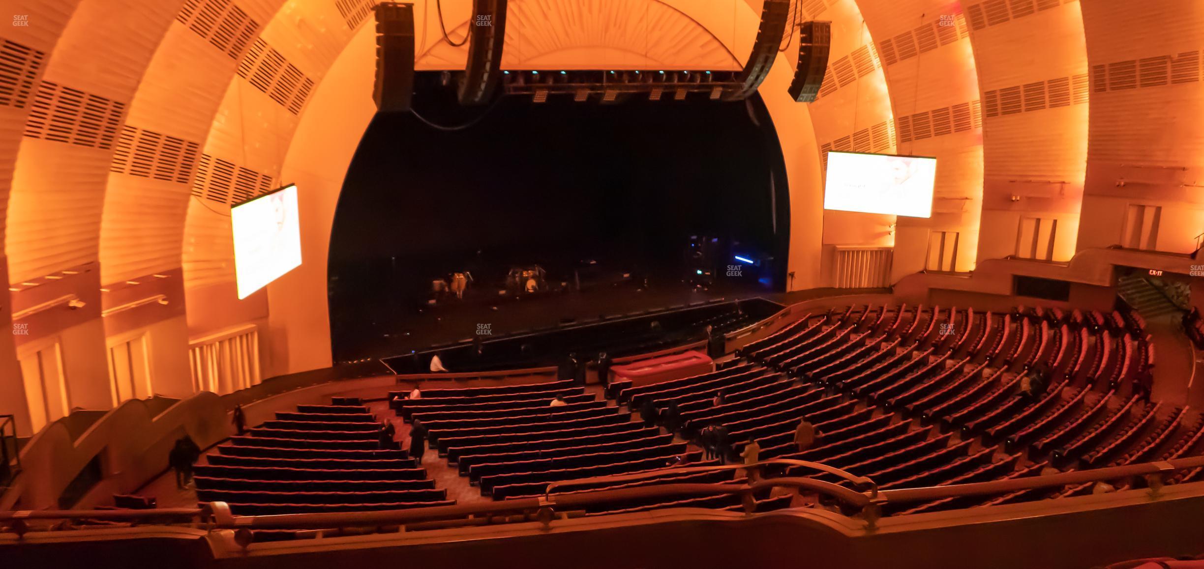 Seating view for Radio City Music Hall Section Second Mezzanine 7