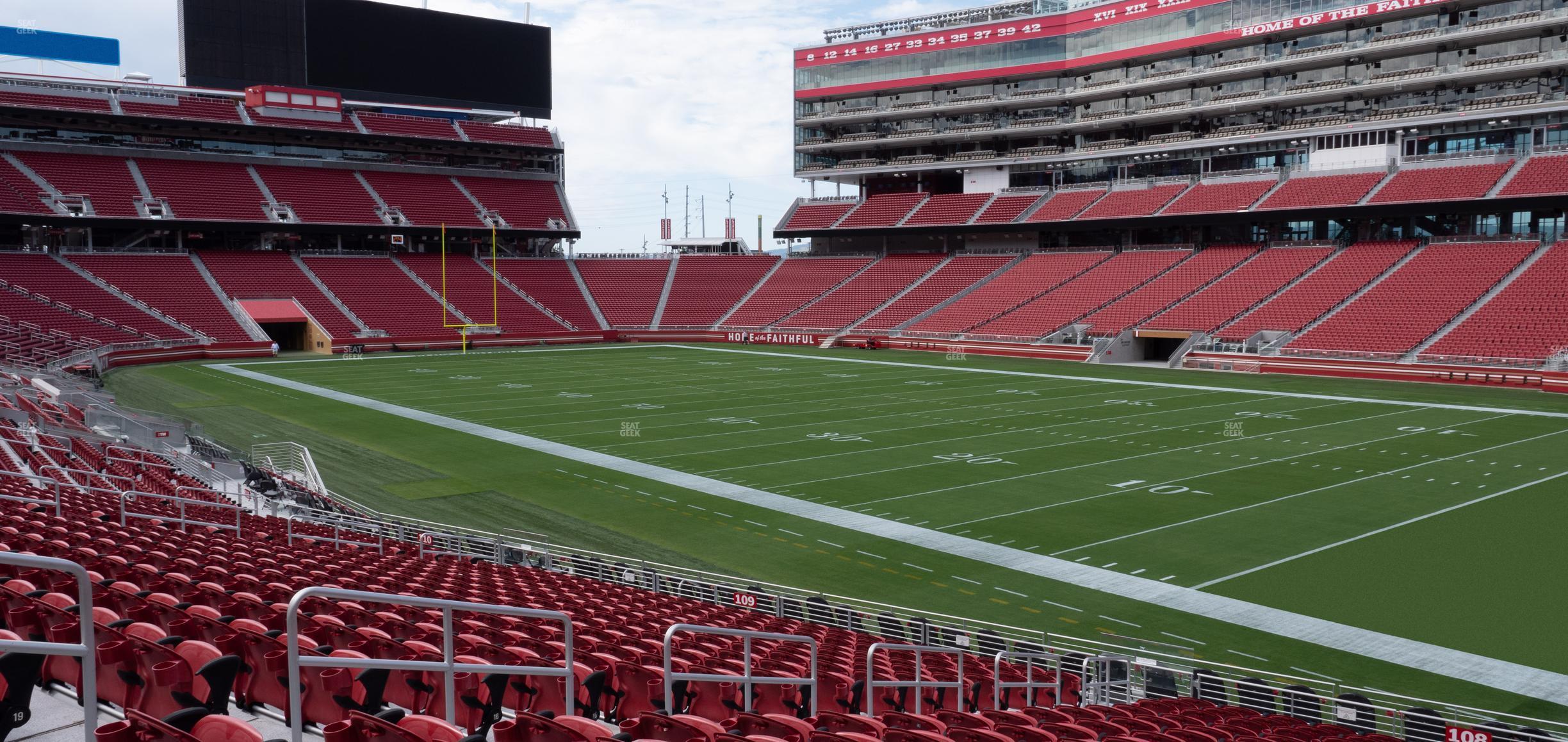 Seating view for Levi's Stadium Section 108