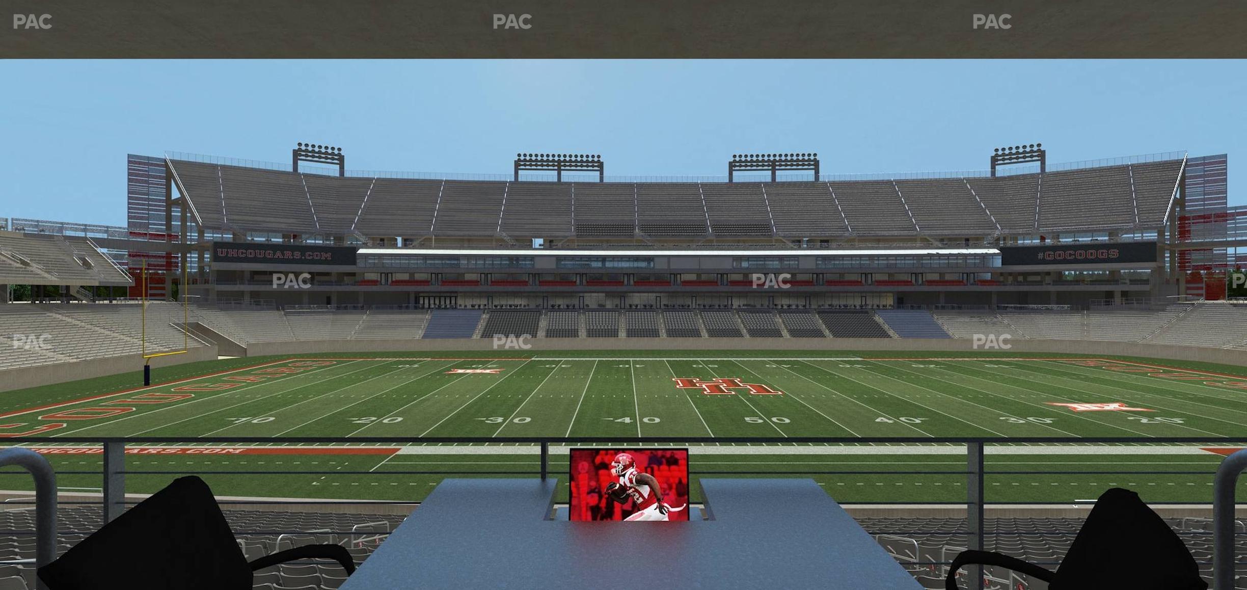 Seating view for TDECU Stadium Section Loge Box 37