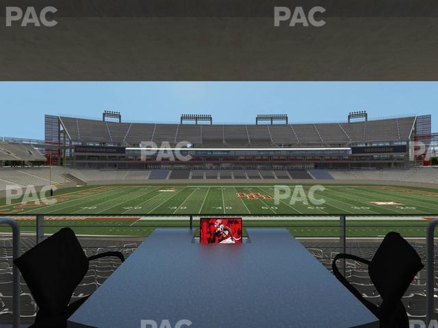 Seating view for TDECU Stadium Section Loge Box 37