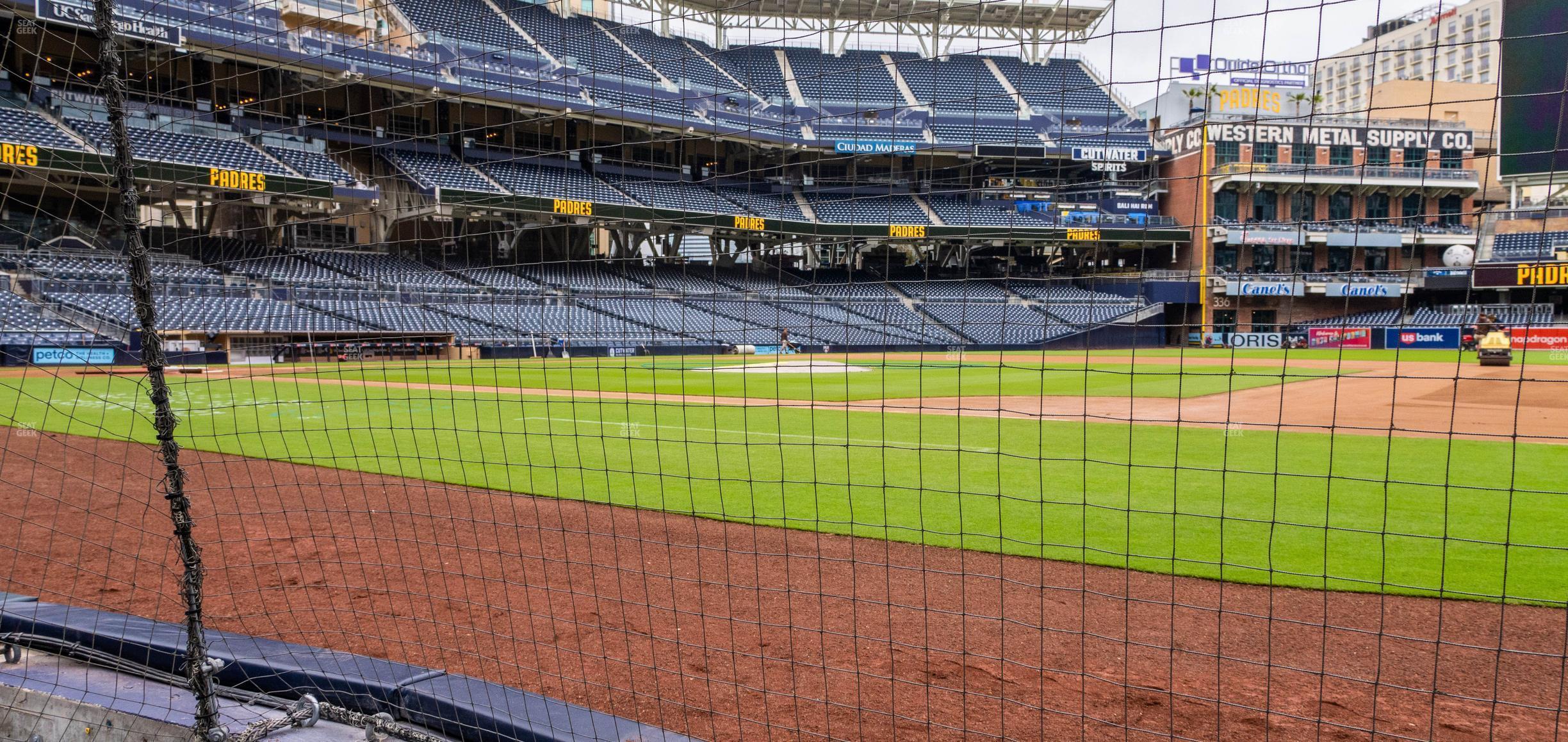 Seating view for Petco Park Section Dugout 7