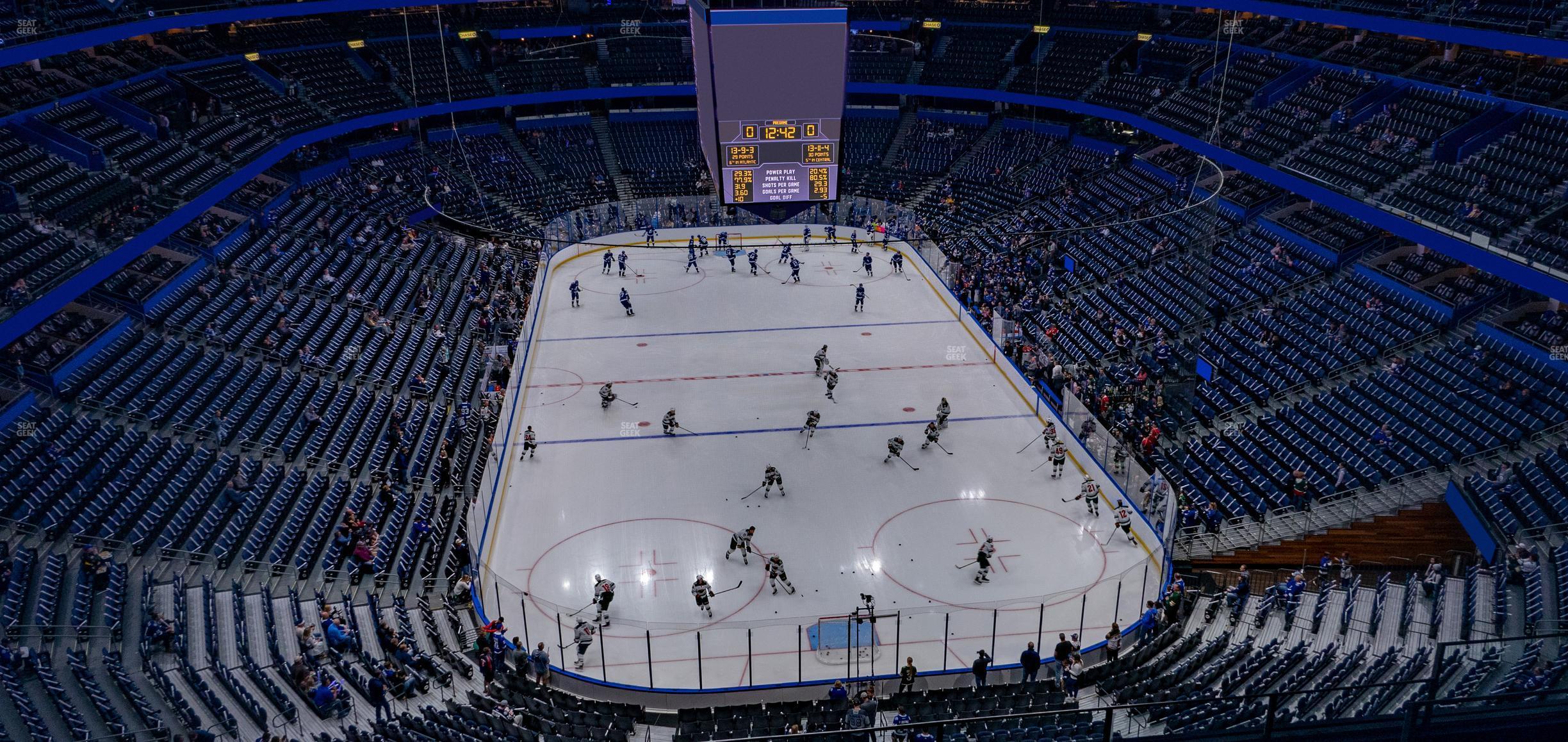 Seating view for Amalie Arena Section 309