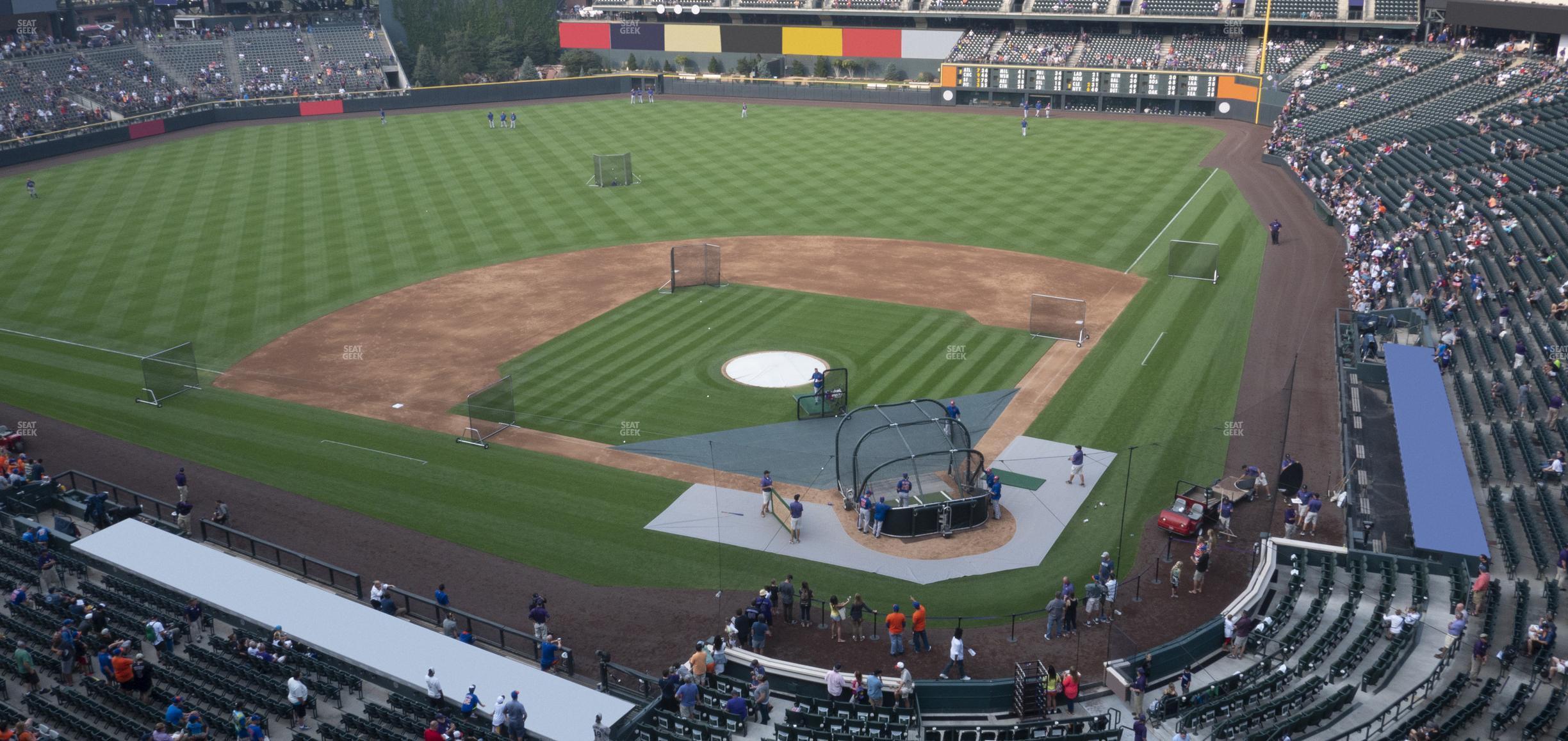 Seating view for Coors Field Section Lower 333