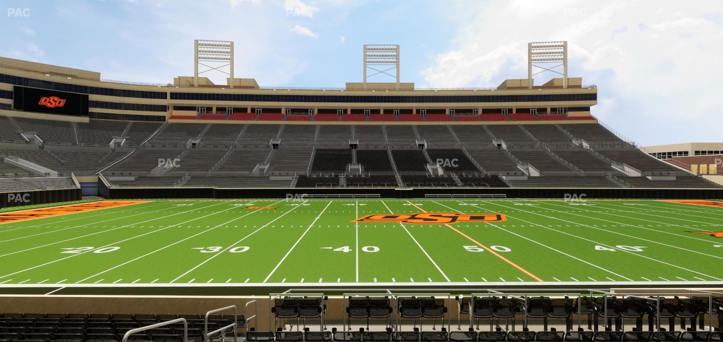 Seating view for Boone Pickens Stadium Section Upper Box 5