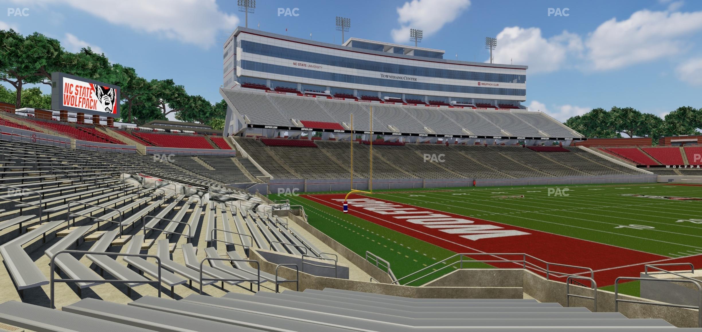 Seating view for Carter-Finley Stadium Section 111