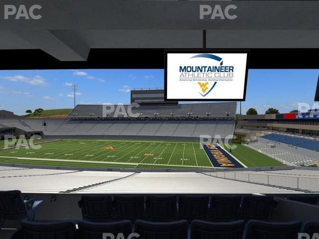 Seating view for Mountaineer Field at Milan Puskar Stadium Section Field Box 29