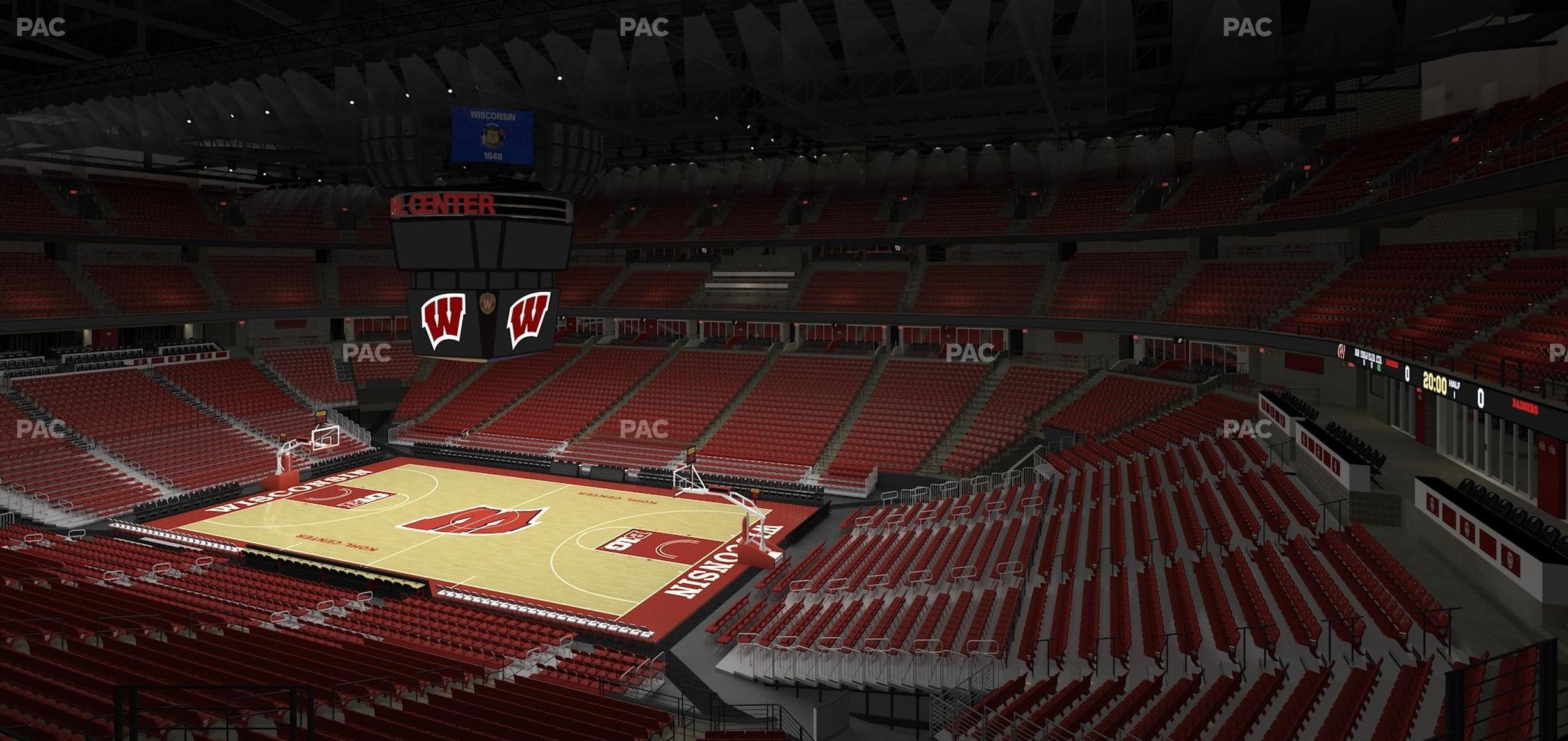 Seating view for Kohl Center Section 219