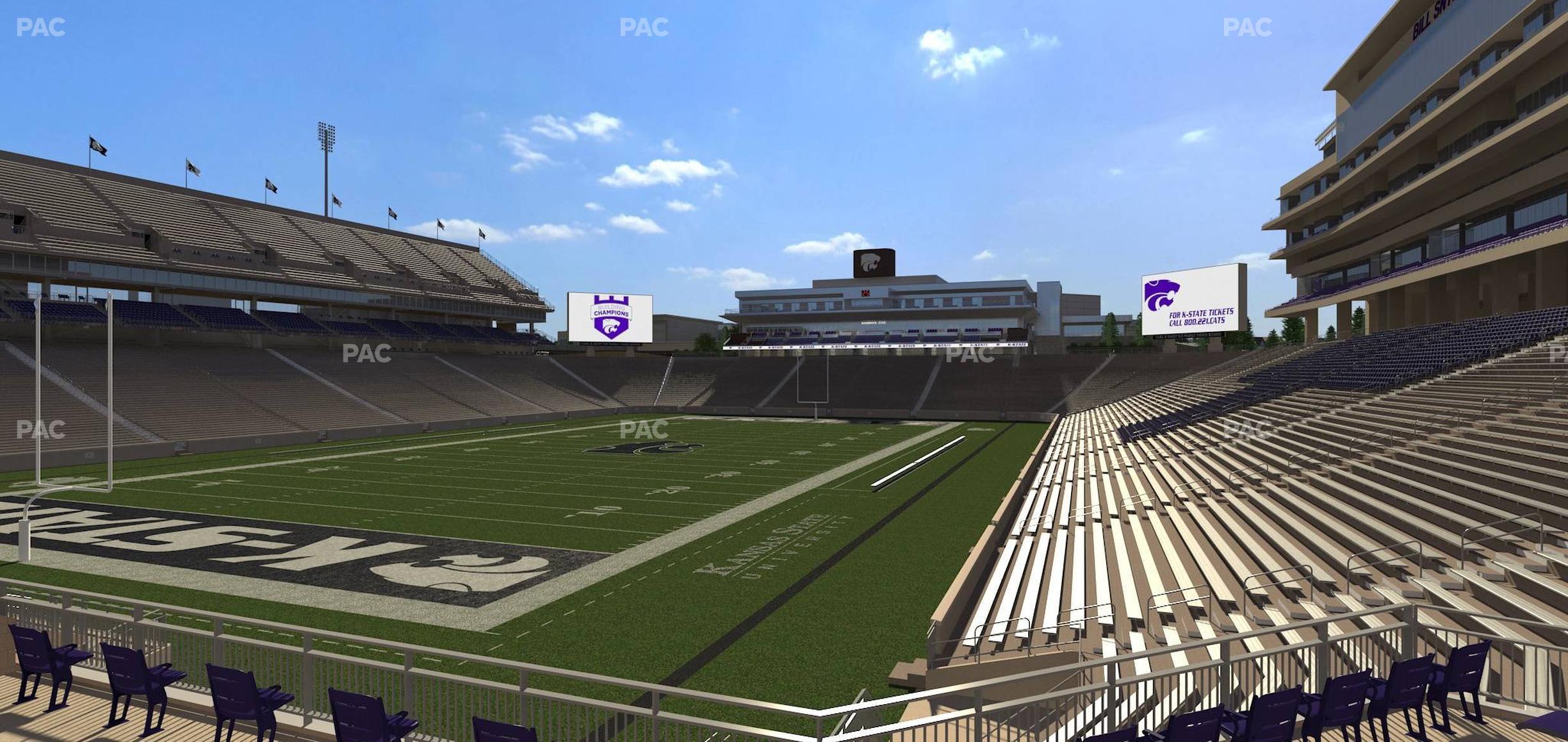 Seating view for Bill Snyder Family Stadium Section Wabash Landing