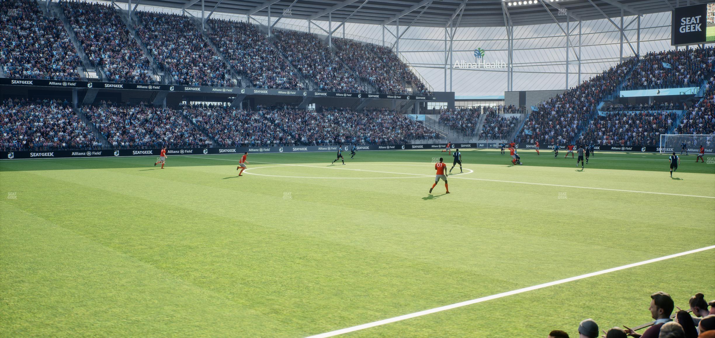 Seating view for Allianz Field Section Field Club 10