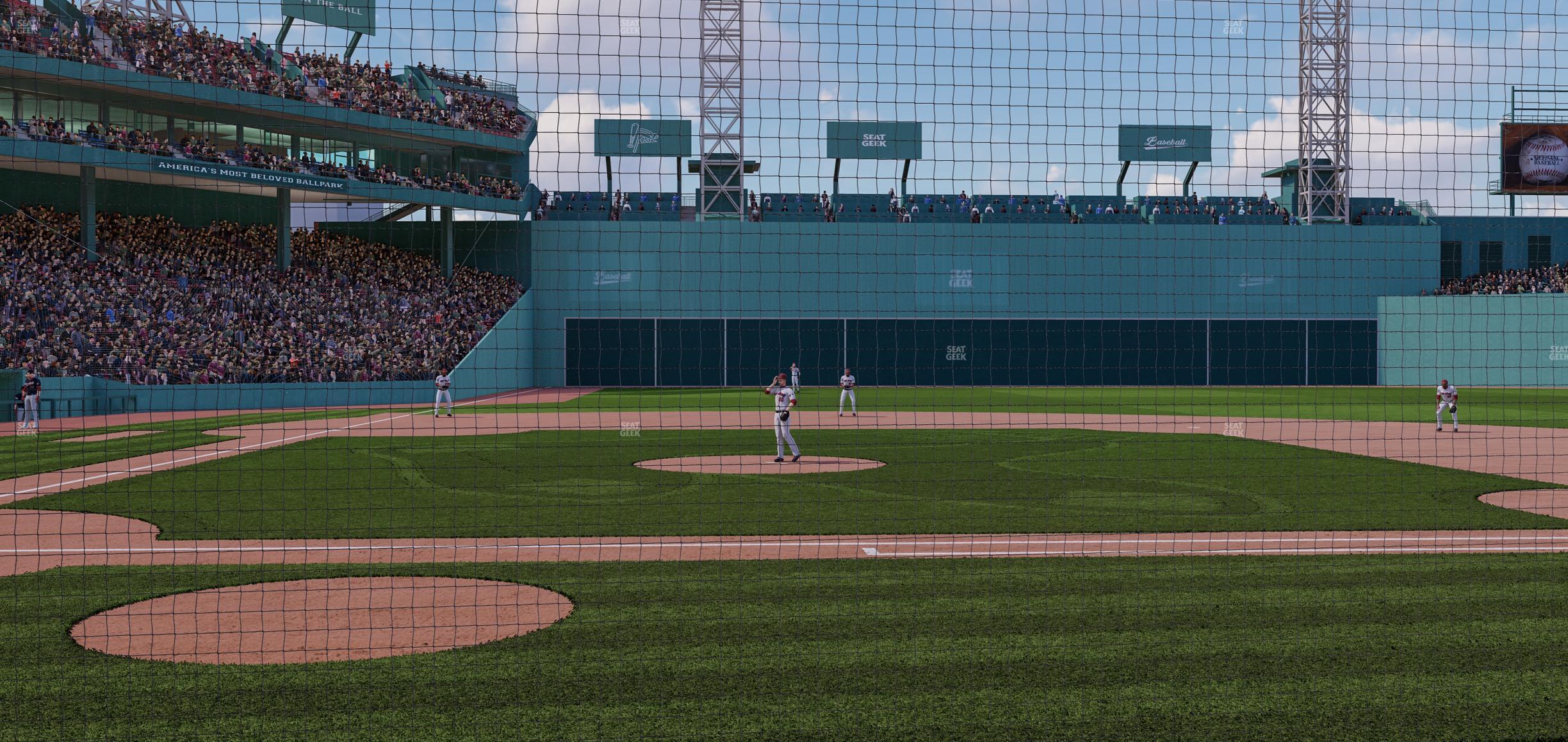 Seating view for Fenway Park Section Field Box Club 33