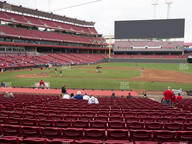 Seating view for Great American Ball Park Section 130